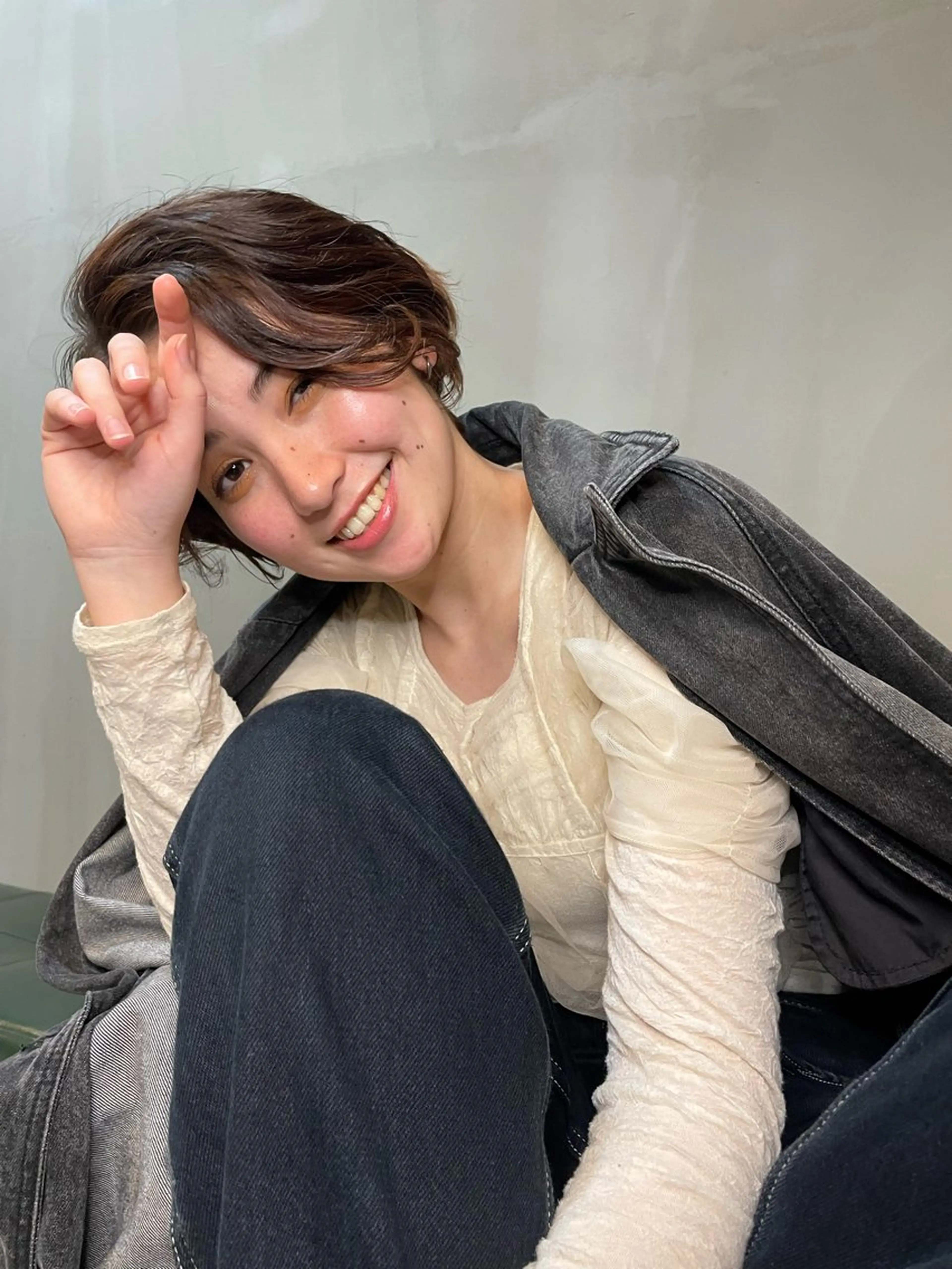 ショート カラー ショート/ボブ/ 心斎橋/宮脇美奈のヘアスタイル