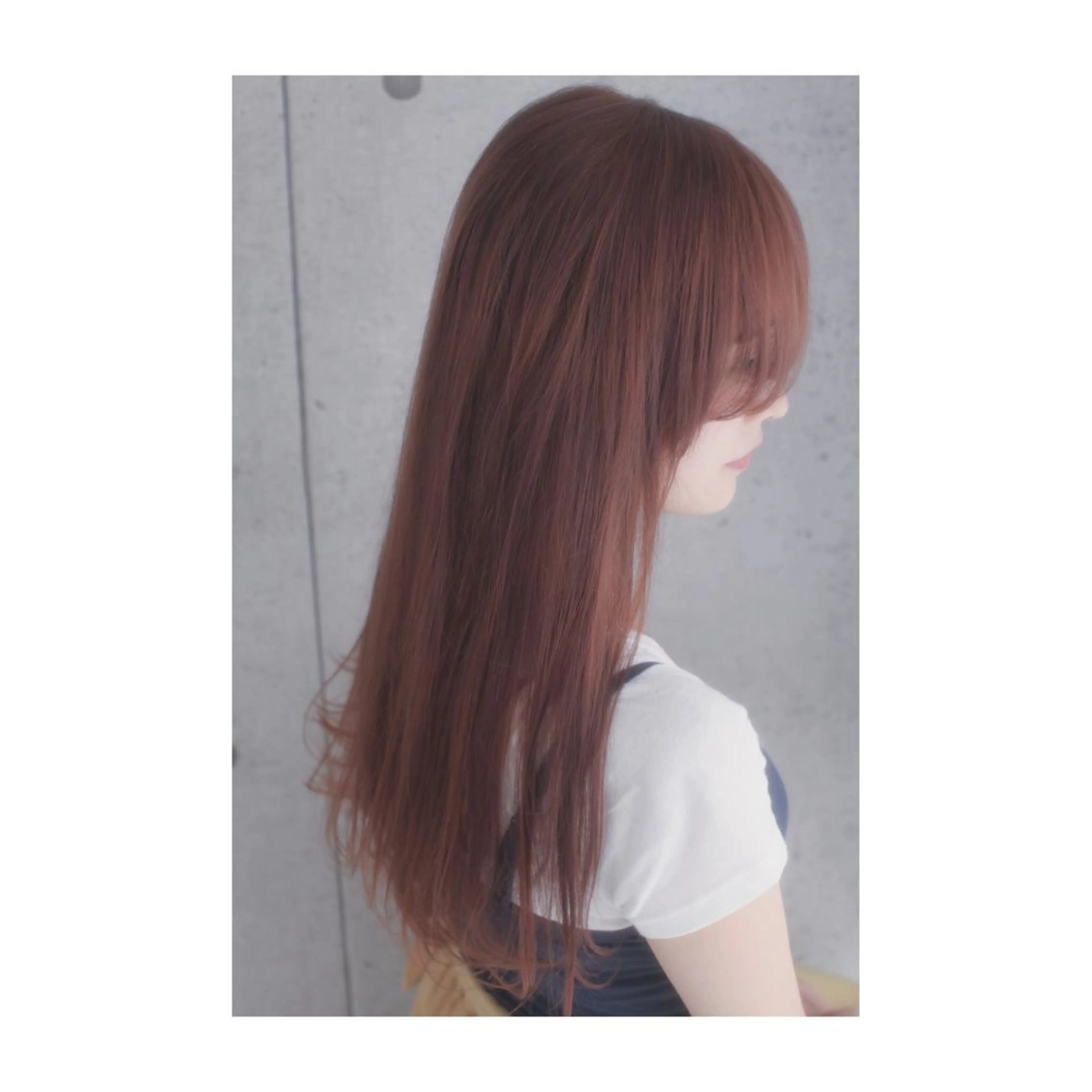 ロング カラー ベージュカラー ブラウンカラー ブラウンベージュ ダブルカラー 長井 徹行のヘアスタイル