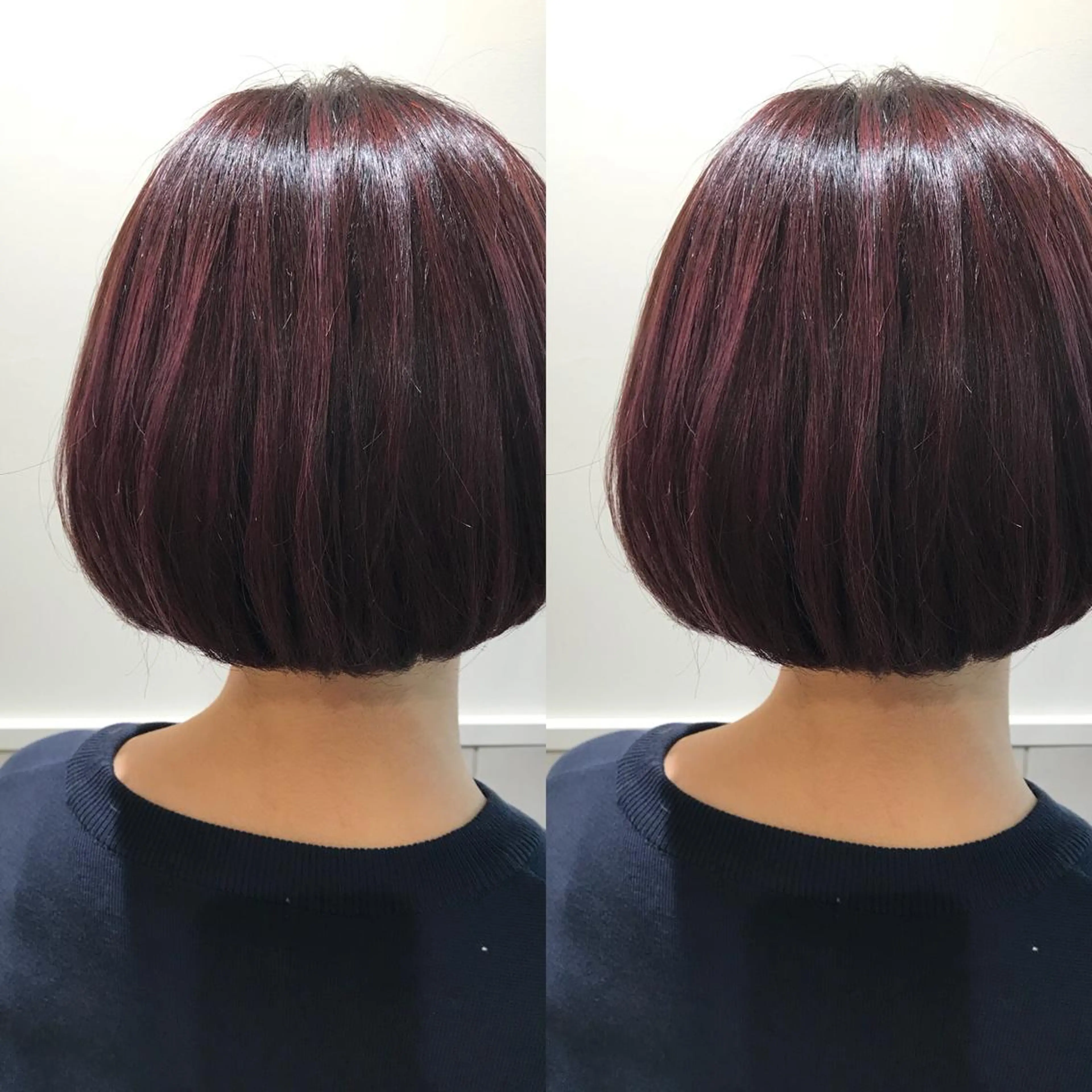 ミディアム カラー 小栗 麻衣のヘアスタイル