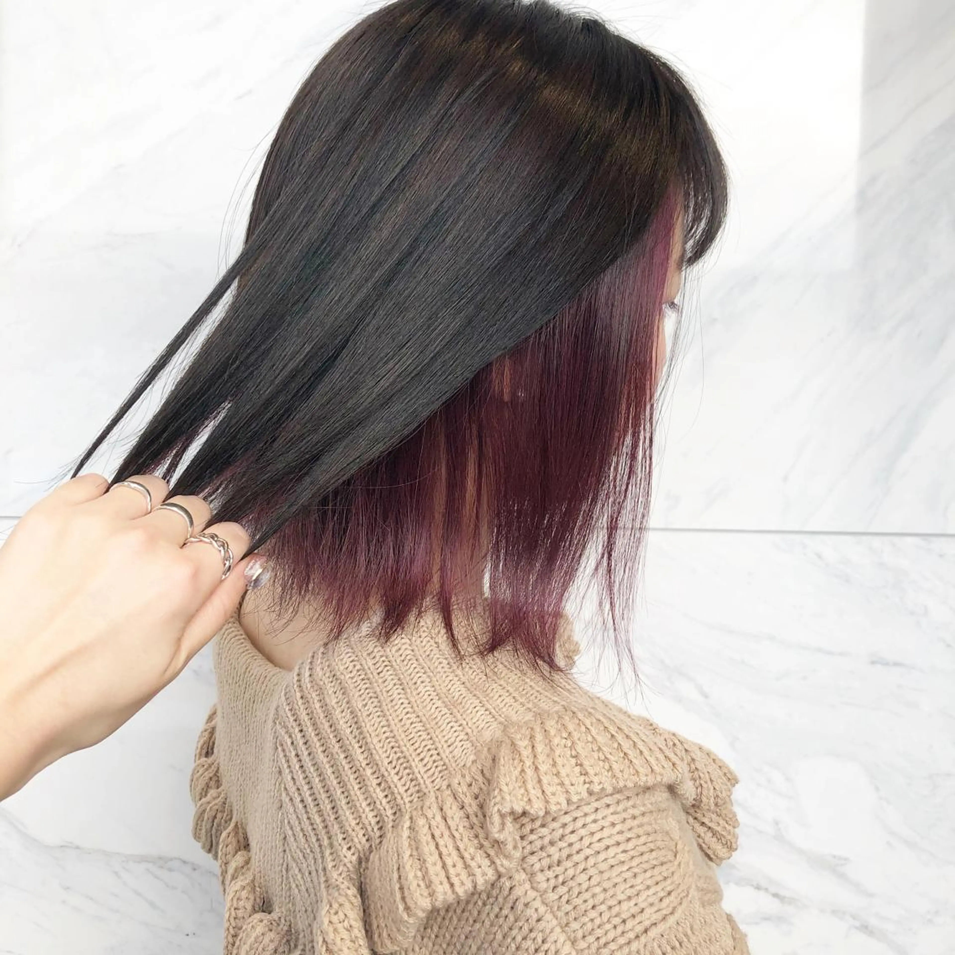 ショート カラー ヘアアレンジ yoshino yukoのマツエク・マツパデザイン