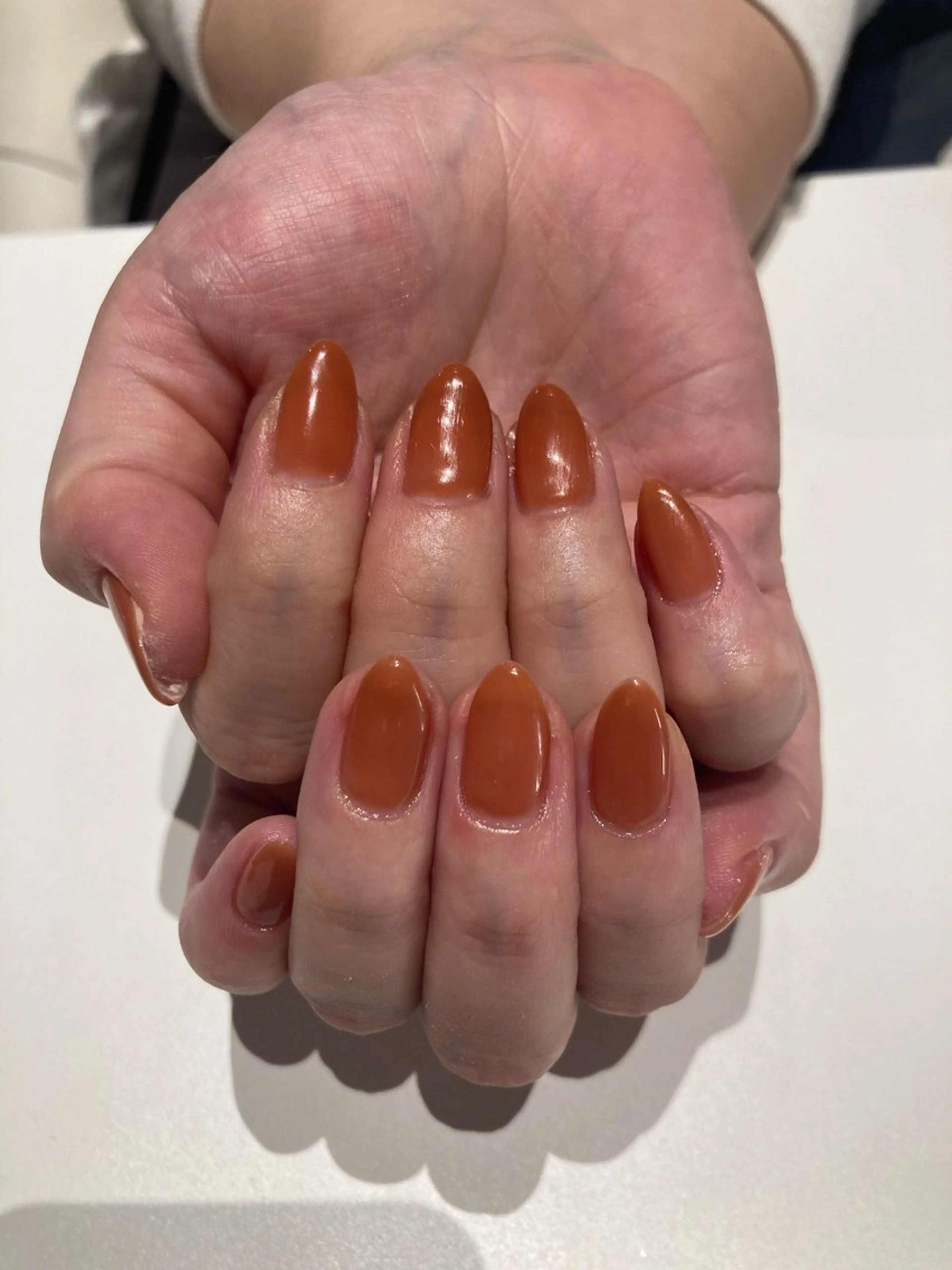 ネイル ジェルネイル ワンカラーネイル ソフトジェル Belrouge べルージュのネイルデザイン