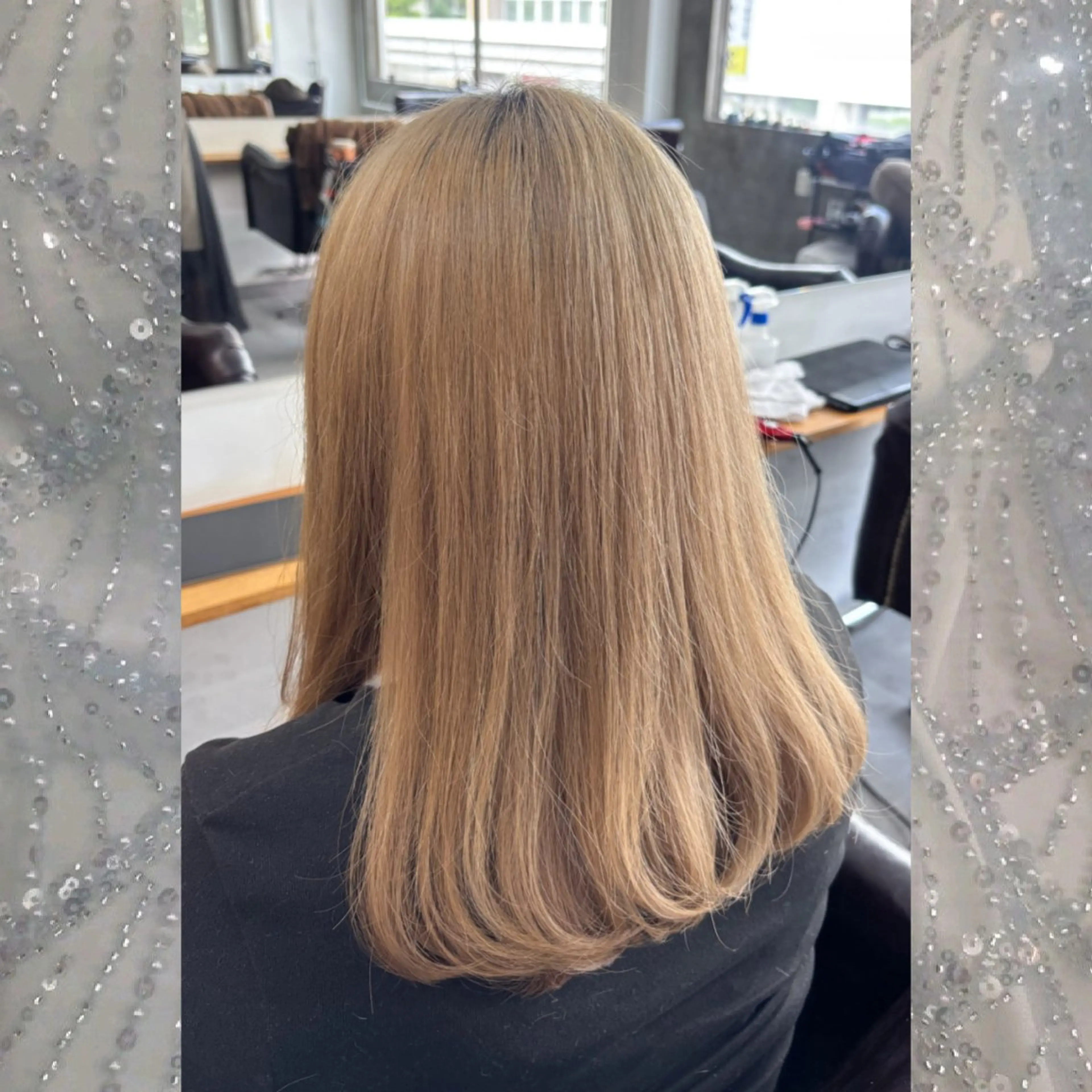 ミディアム カット ヘアカラー 河原 彩心【練習モデル】のヘアスタイル