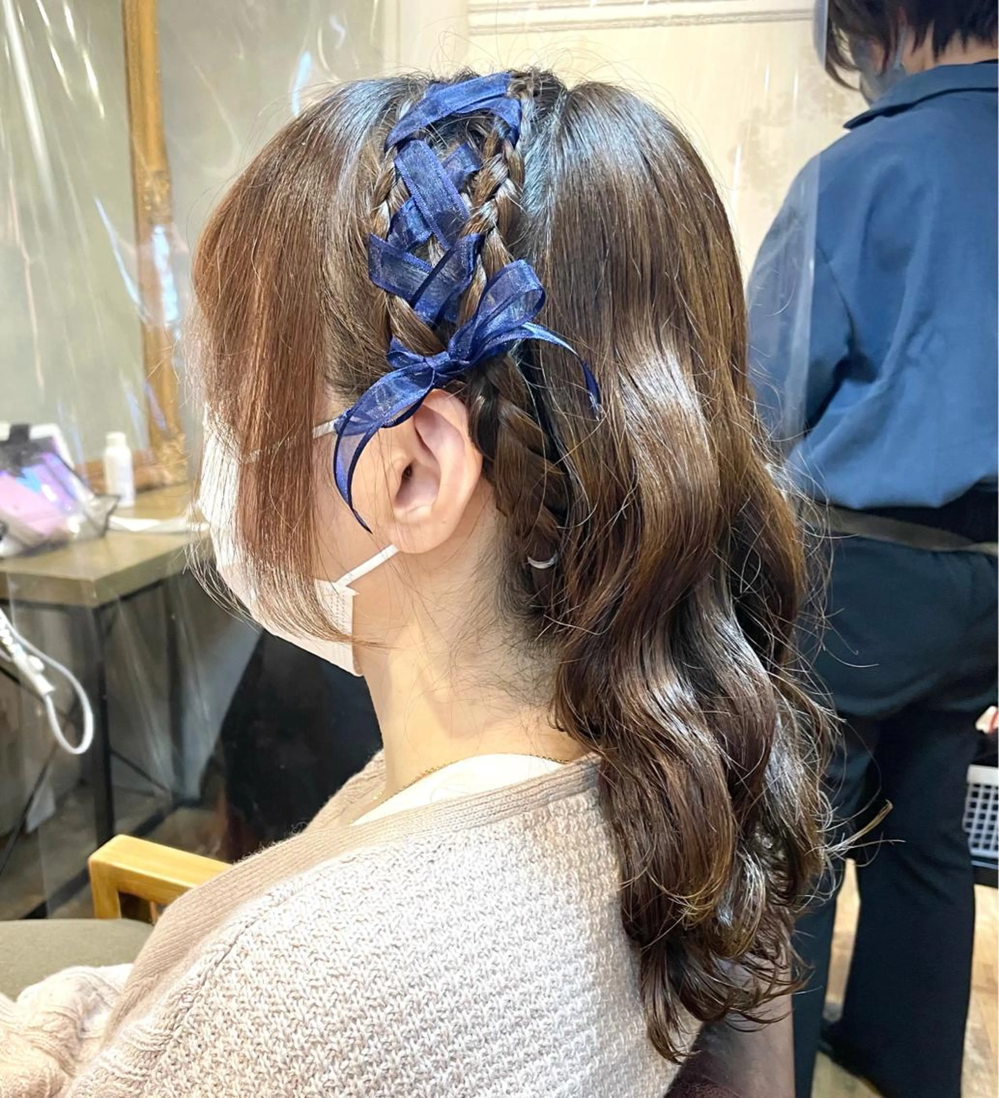 ロング ヘアアレンジ ヘアセット 💖透明感カラー💖 mayukoのヘアスタイル