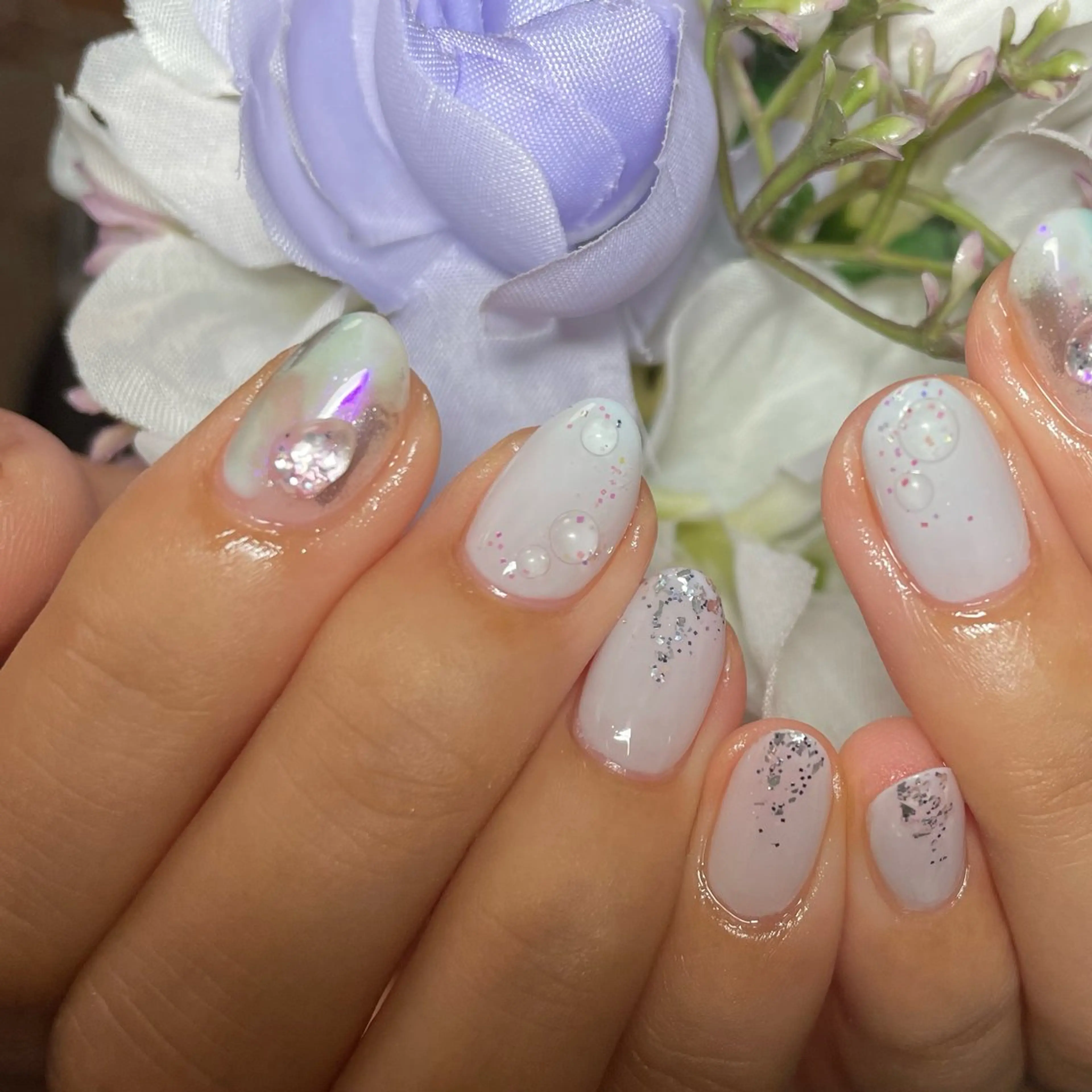 ネイル nail milky 〜深夜にもネイル〜のネイルデザイン