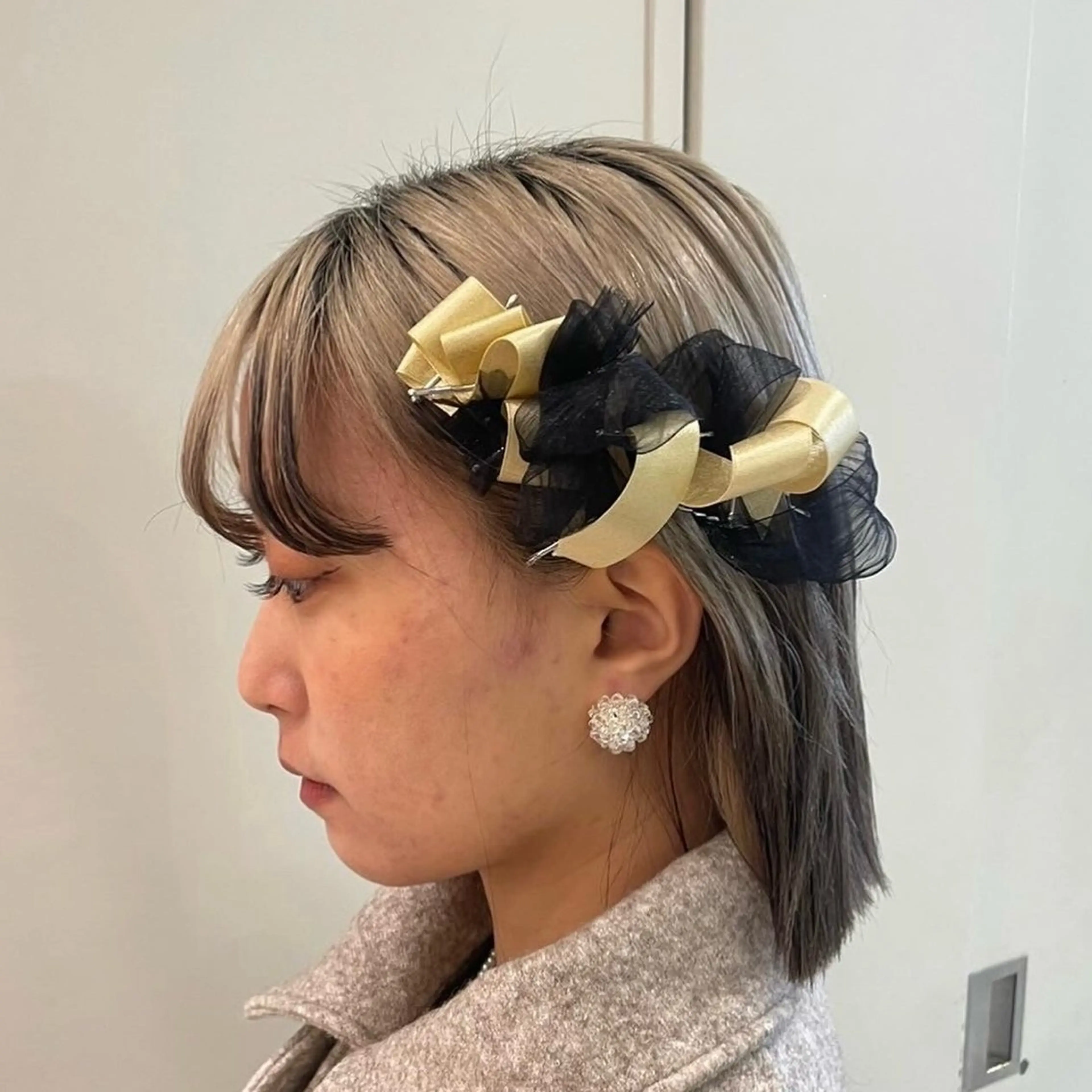 ヘアアレンジ レイヤー/透けカラー アレンジ/篠崎渚彩のヘアスタイル