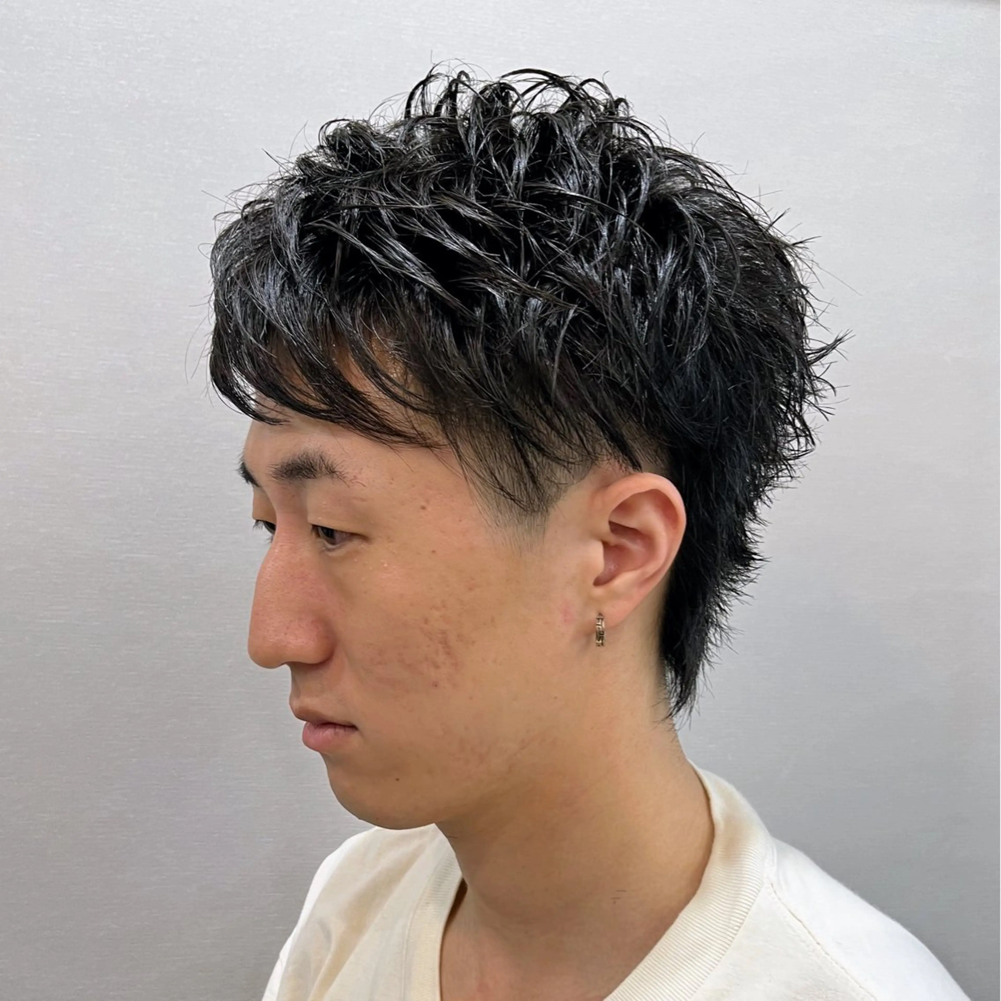 メンズ 押上/ショート・ボブ /パーマ/山口卓朗のヘアスタイル