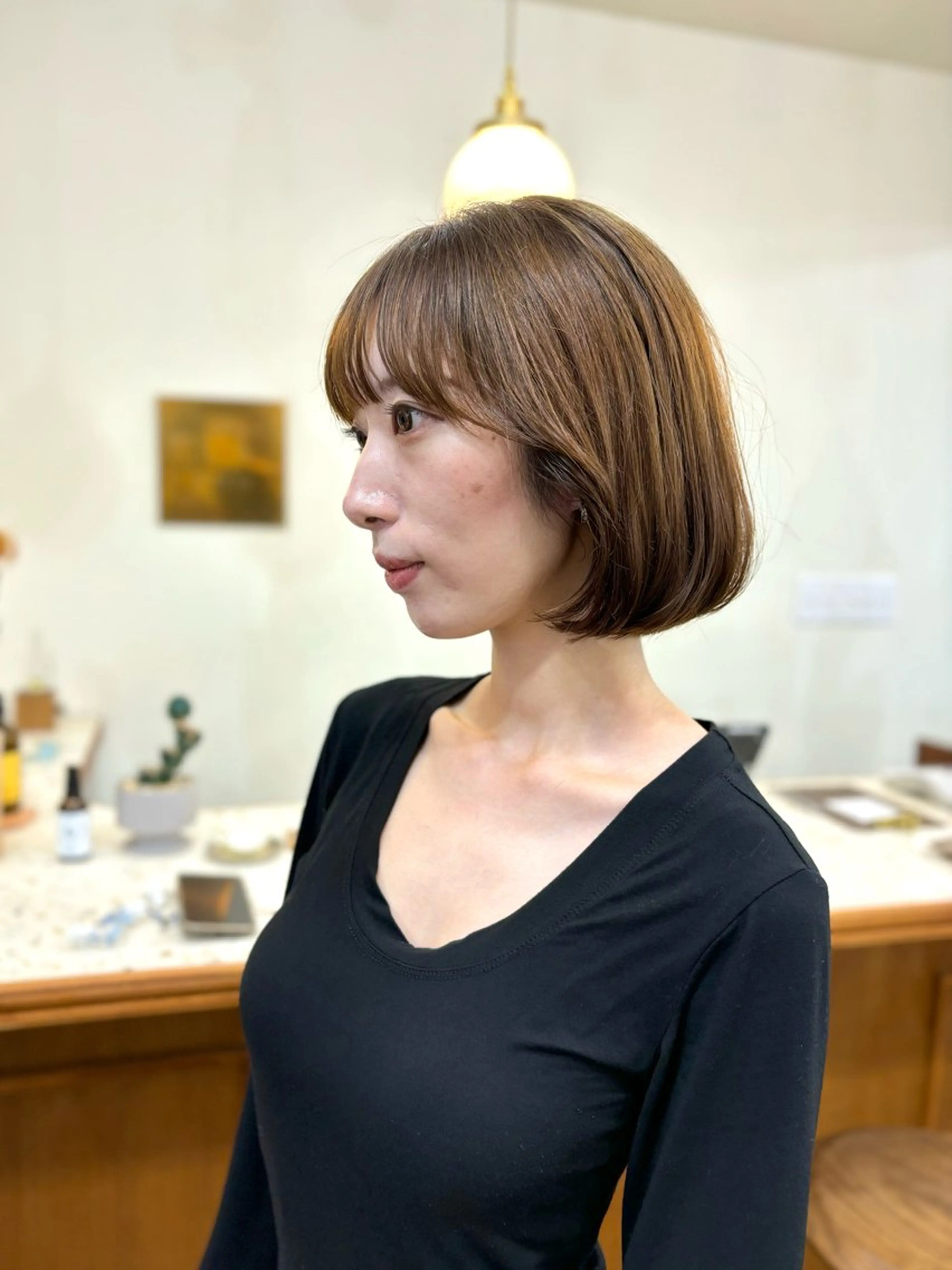 ミディアム カラー ボブ 韓国風ヘア カット ヘアカラー ayano🫧 《CIEN》のヘアスタイル