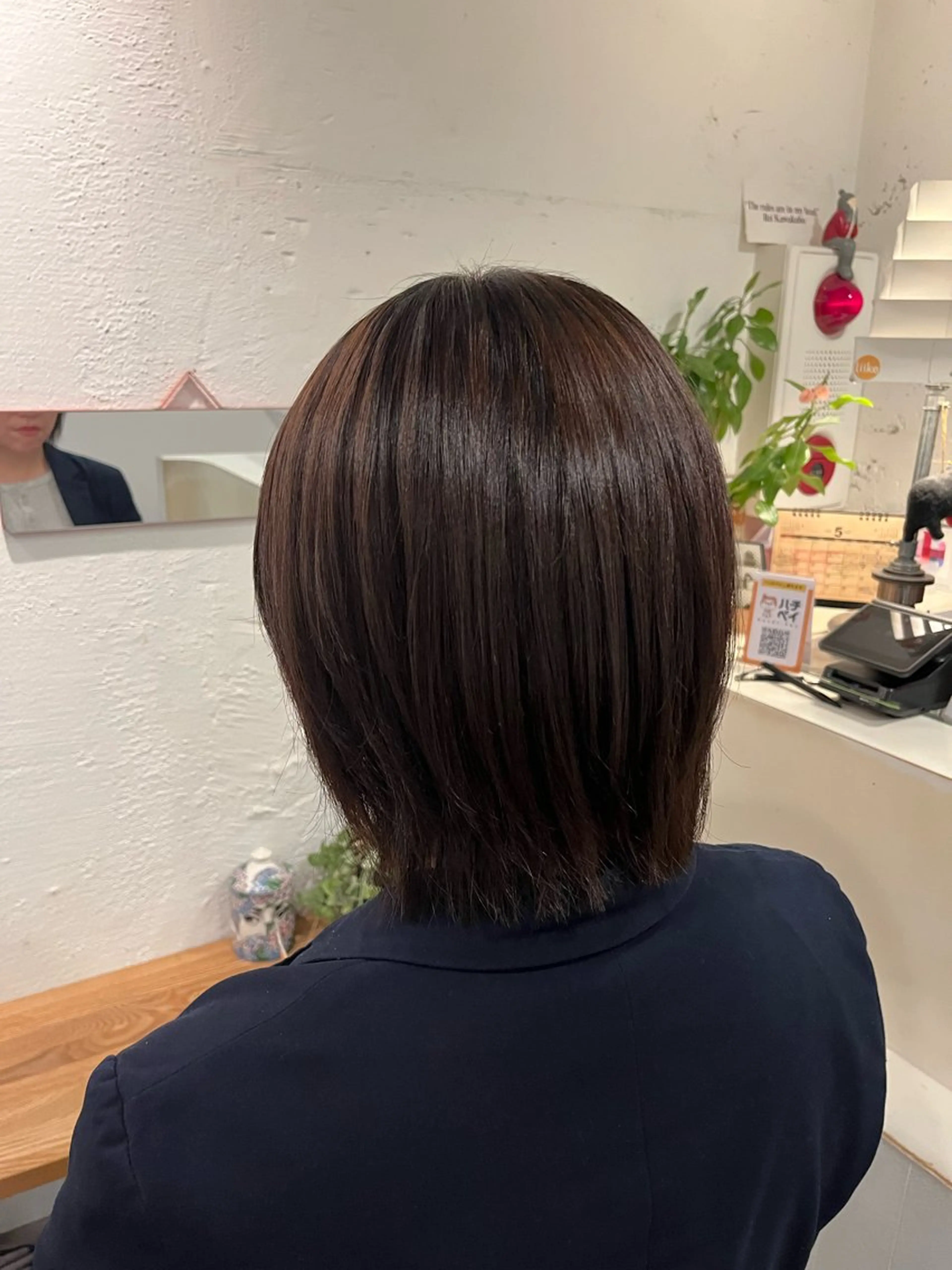 ショート パーマ 縮毛矯正 縮毛矯正 栗林 惟のヘアスタイル