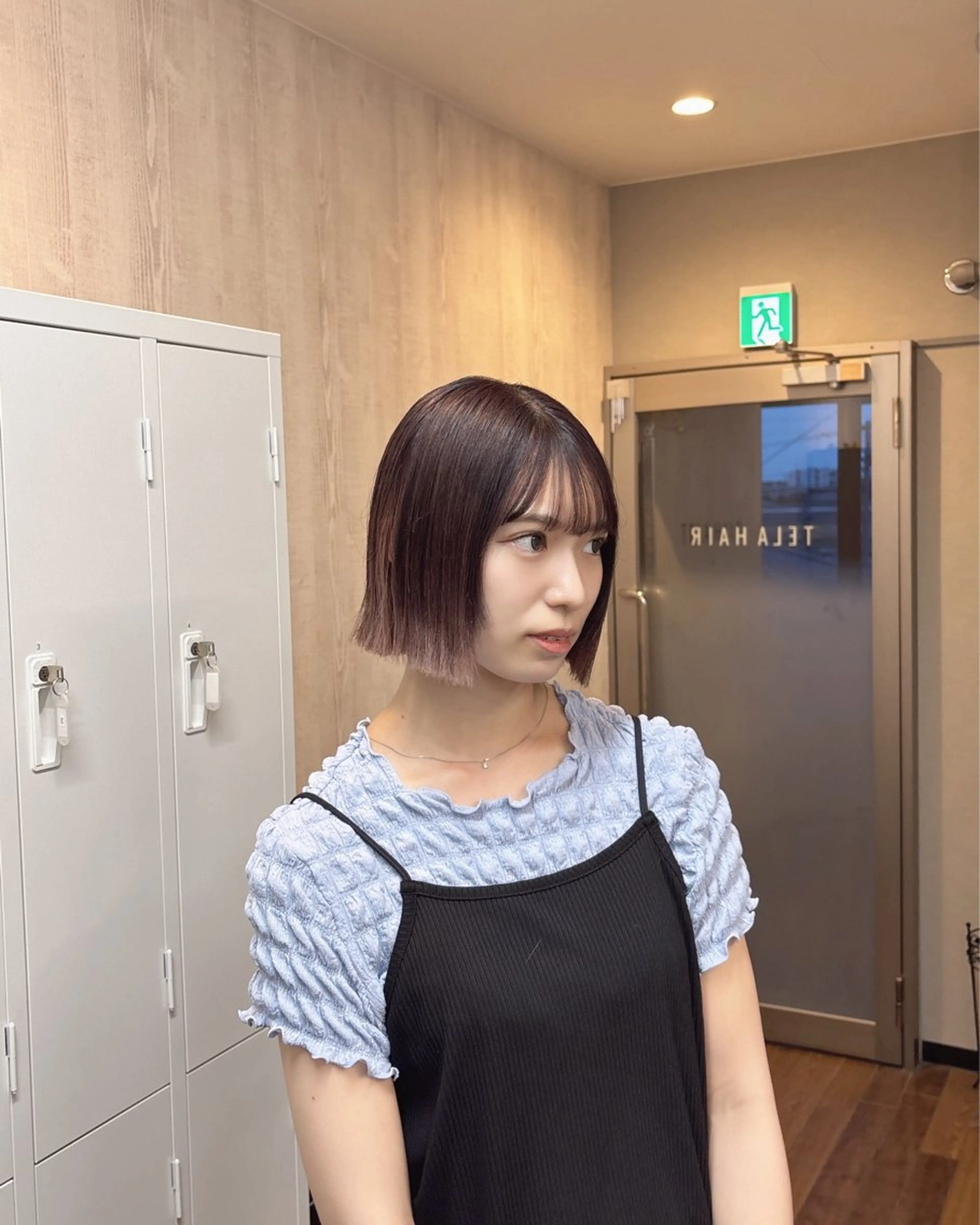 ミディアム 切りっぱなしボブ ボブ 🩵 honoka🩵のヘアスタイル