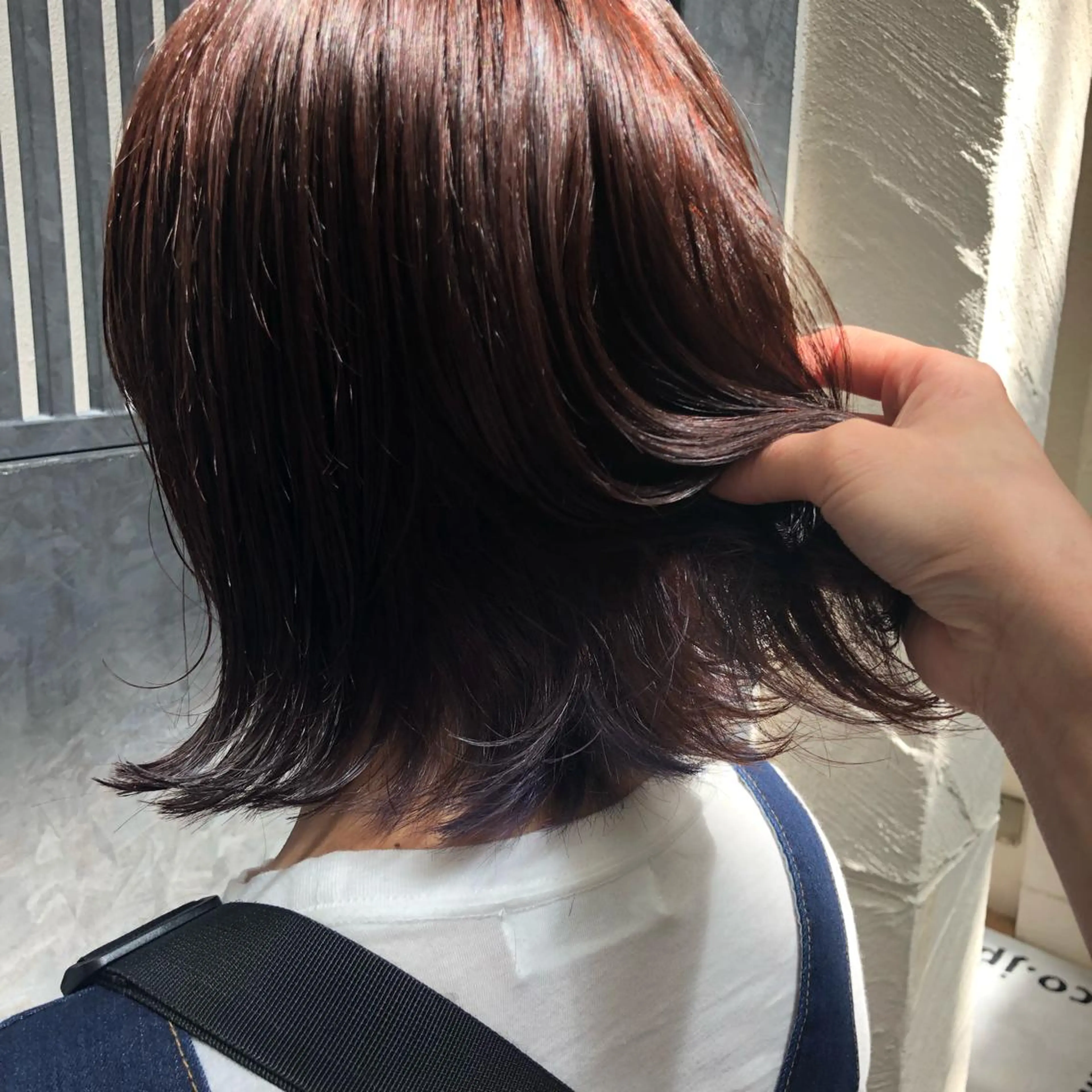 ミディアム カラー ウルフカット／吉村 桃子のヘアスタイル