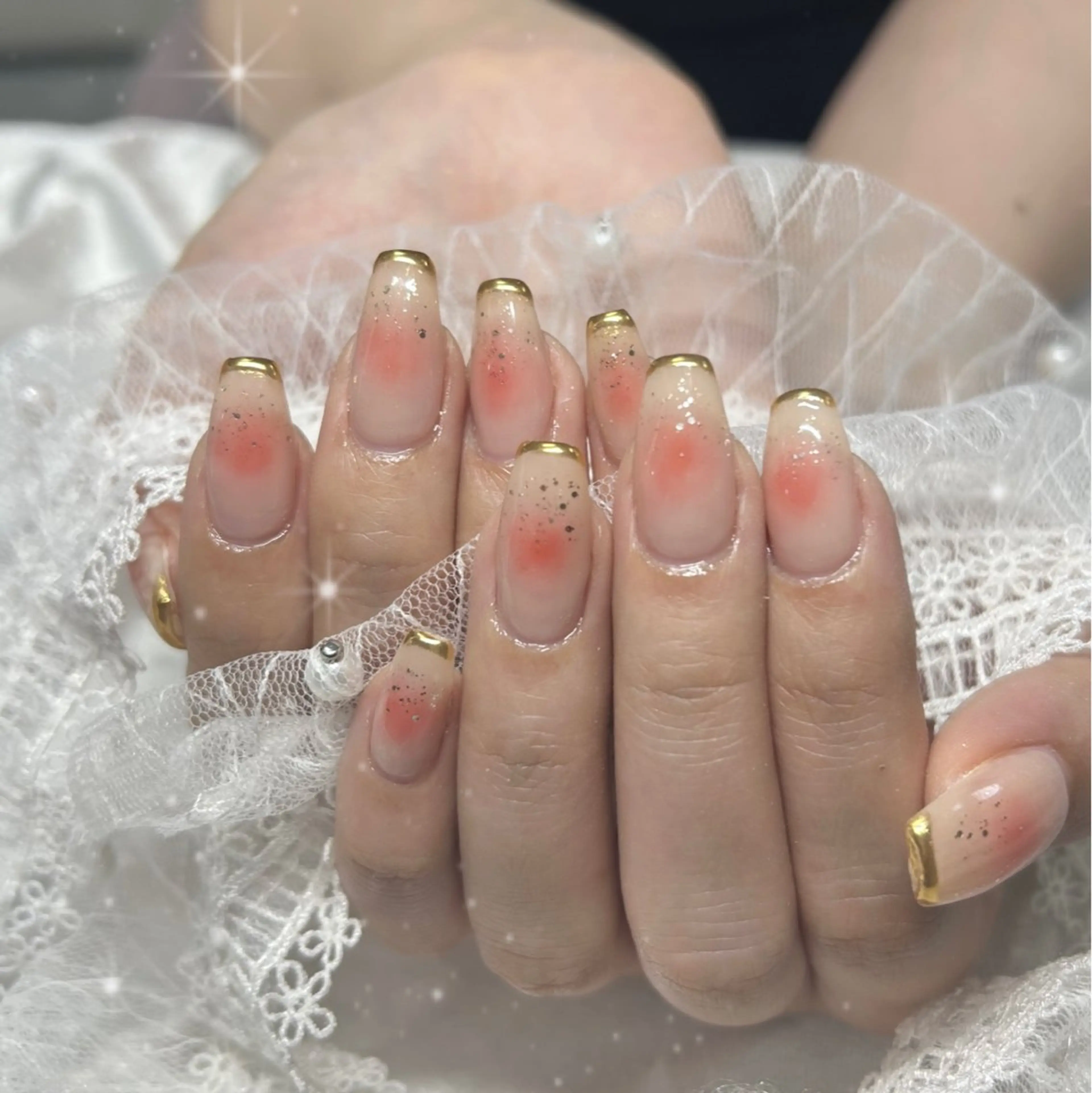 ネイル チークネイル フレンチネイル ミラーネイル ハンドネイル Bestnail所属・Best Nail Yu🎀🫧のネイルデザイン