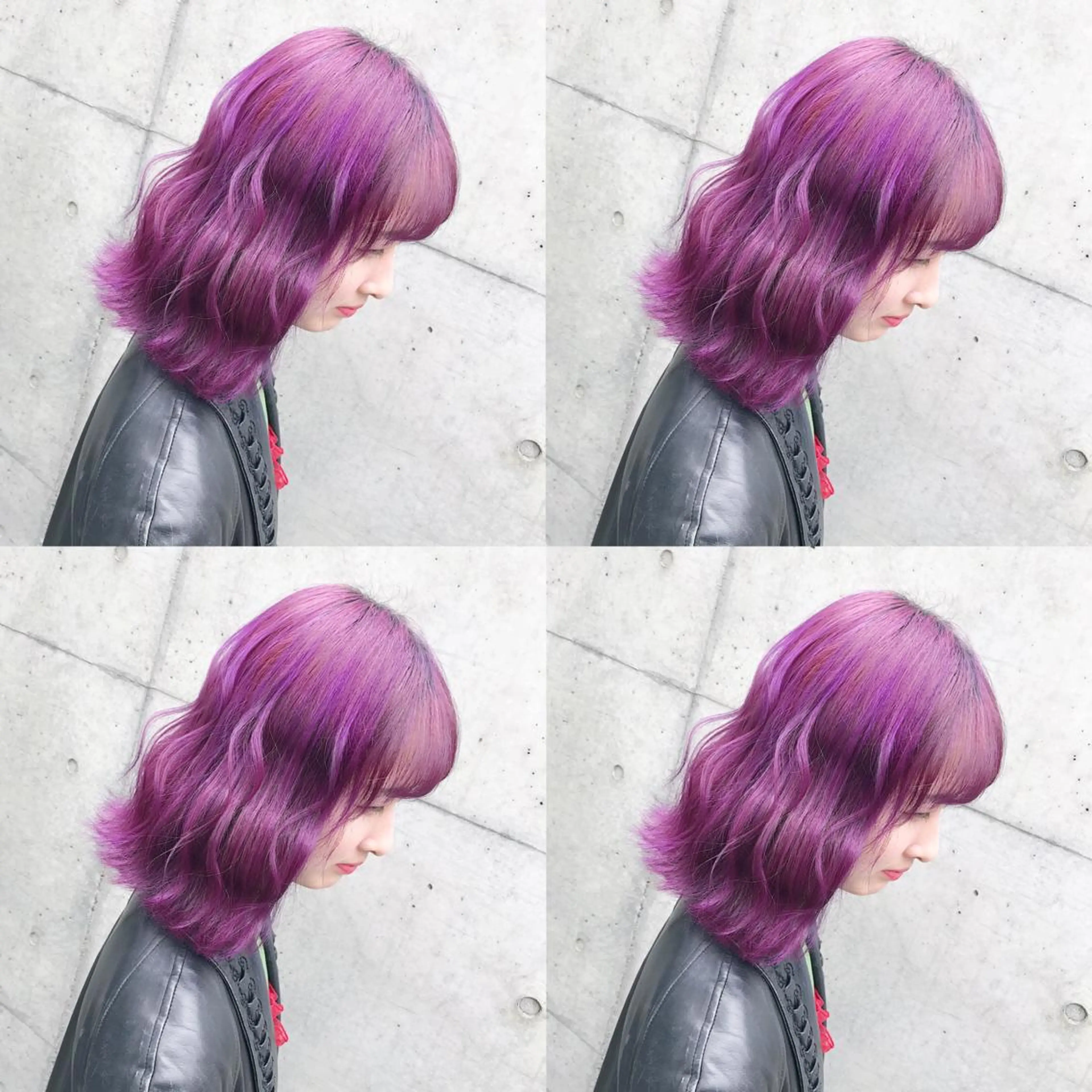 ミディアム カラー ヘアアレンジ ヘアカラー トリートメント TAKUMAブリーチ /切りっぱなし🪽のヘアスタイル