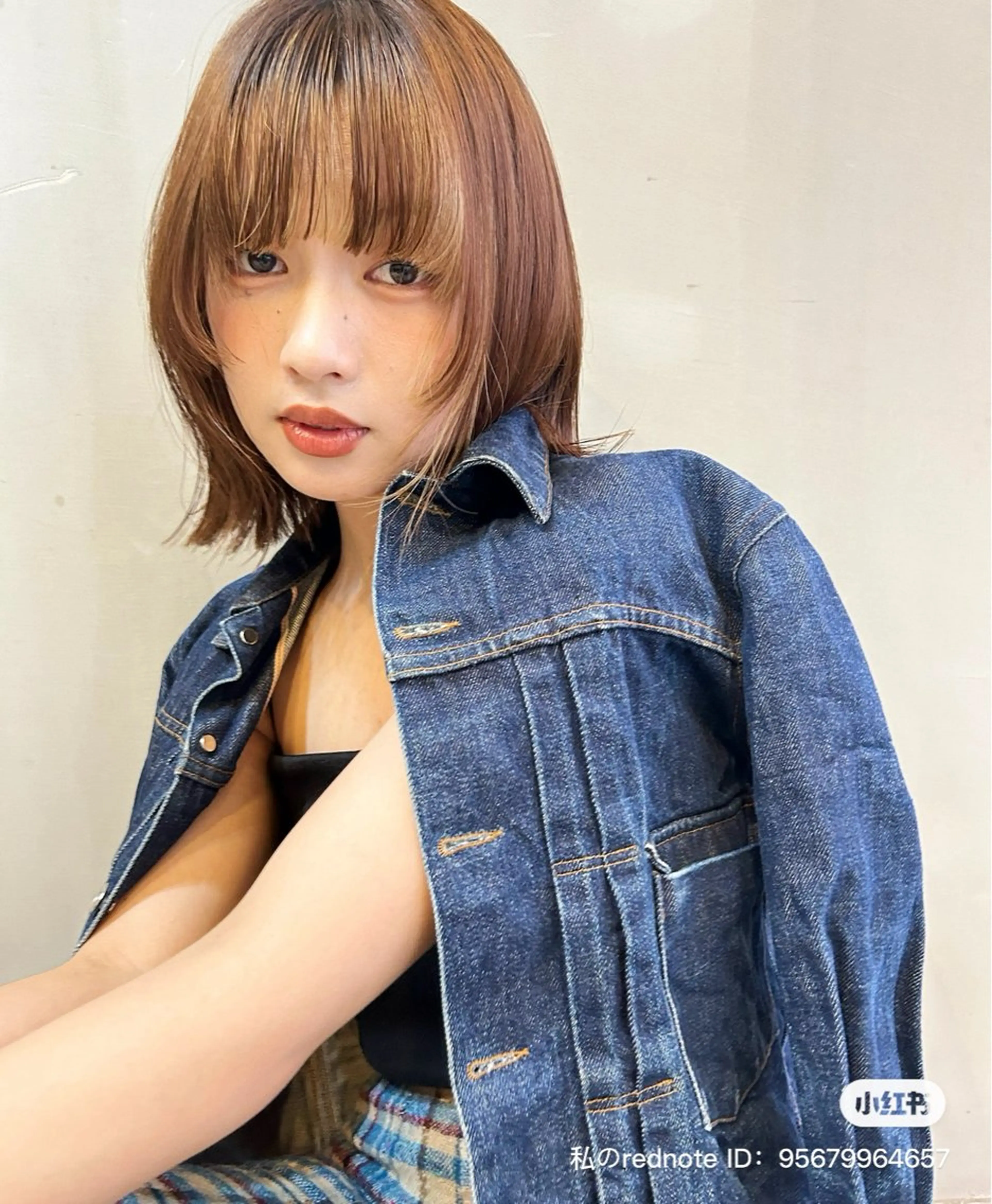 ショート カラー ブラウンカラー インナーカラー ボブ 小顔カット 外ハネヘア カット ヘアカラー トリートメント ショート/ボブ/ 心斎橋/宮脇美奈のヘアスタイル