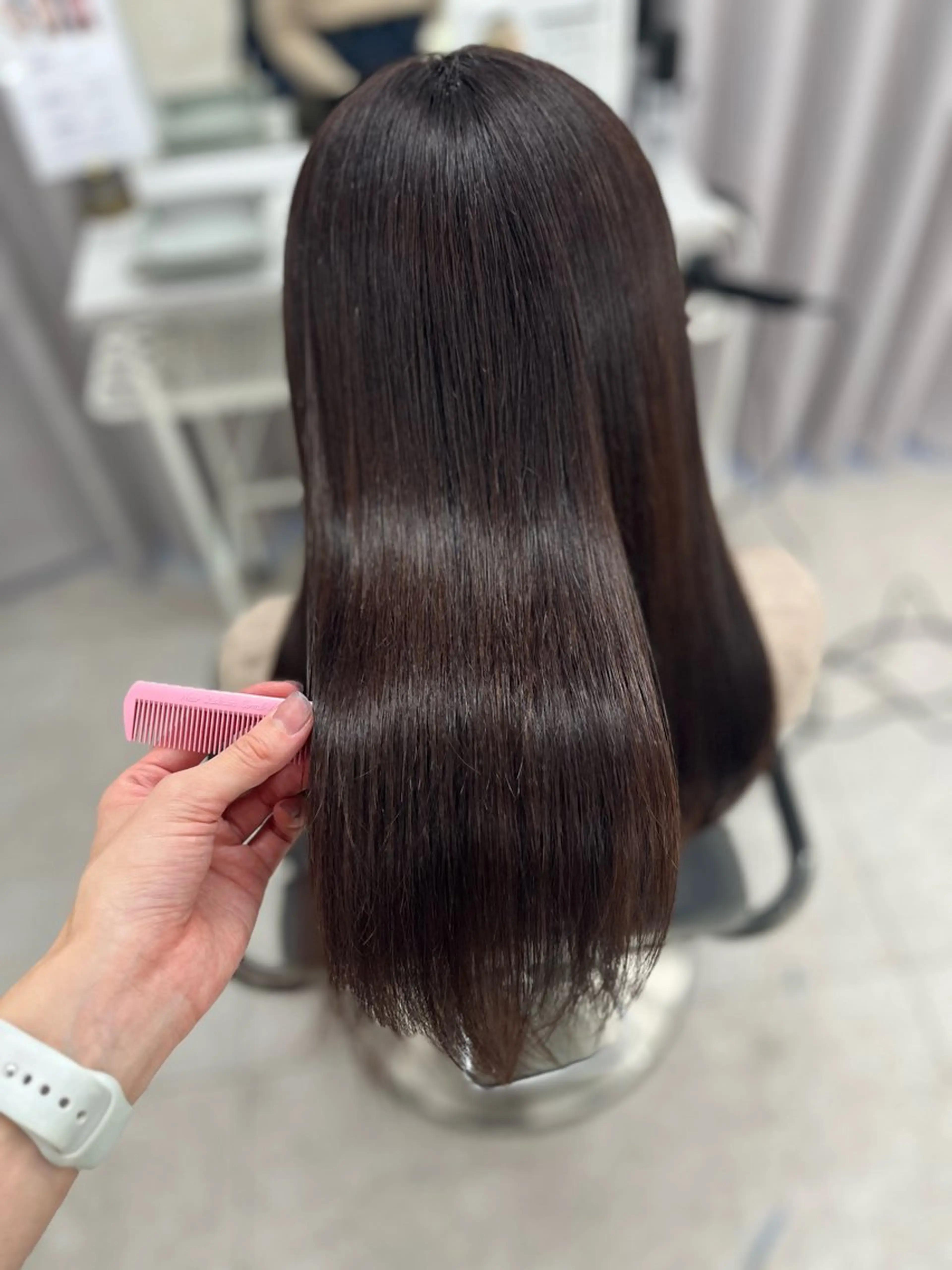 ロング カラー ブラウンカラー 🫧ぷる艶カラー🫧 Yuubi🦩のヘアスタイル