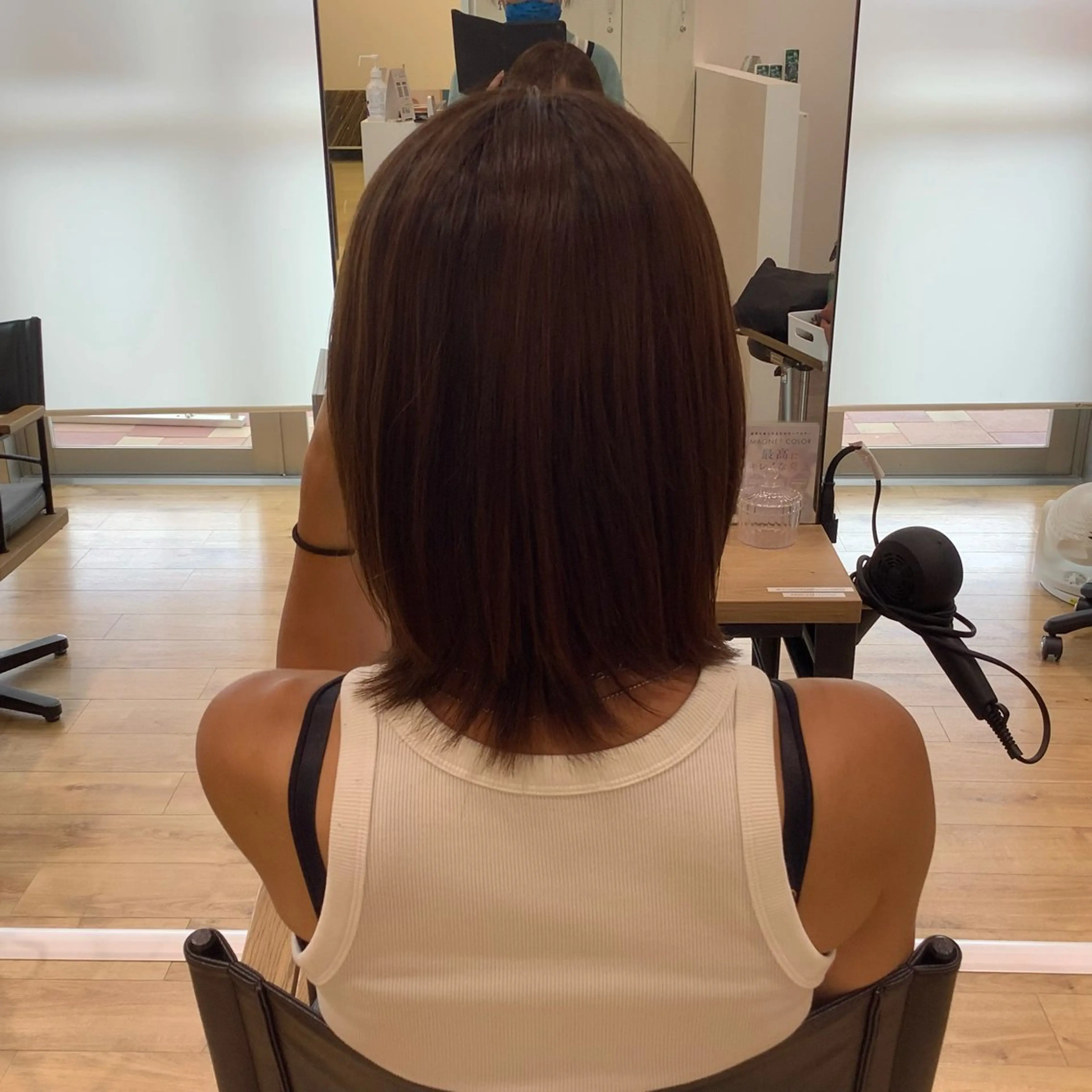 ミディアム カラー パーマ エイジングケア特化 美容師✂️山崎竜二のヘアスタイル