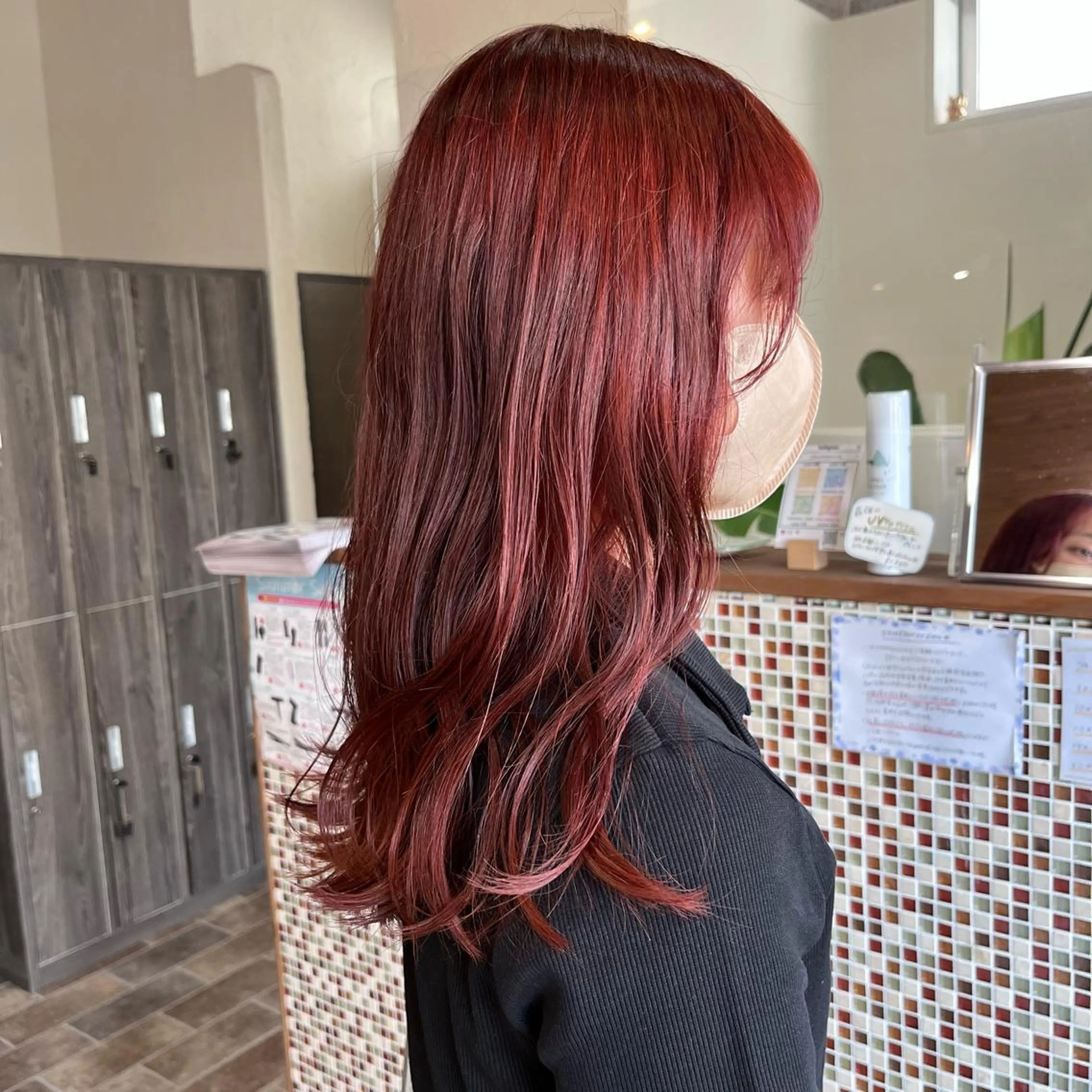 ロング カラー 中村 友香のヘアスタイル