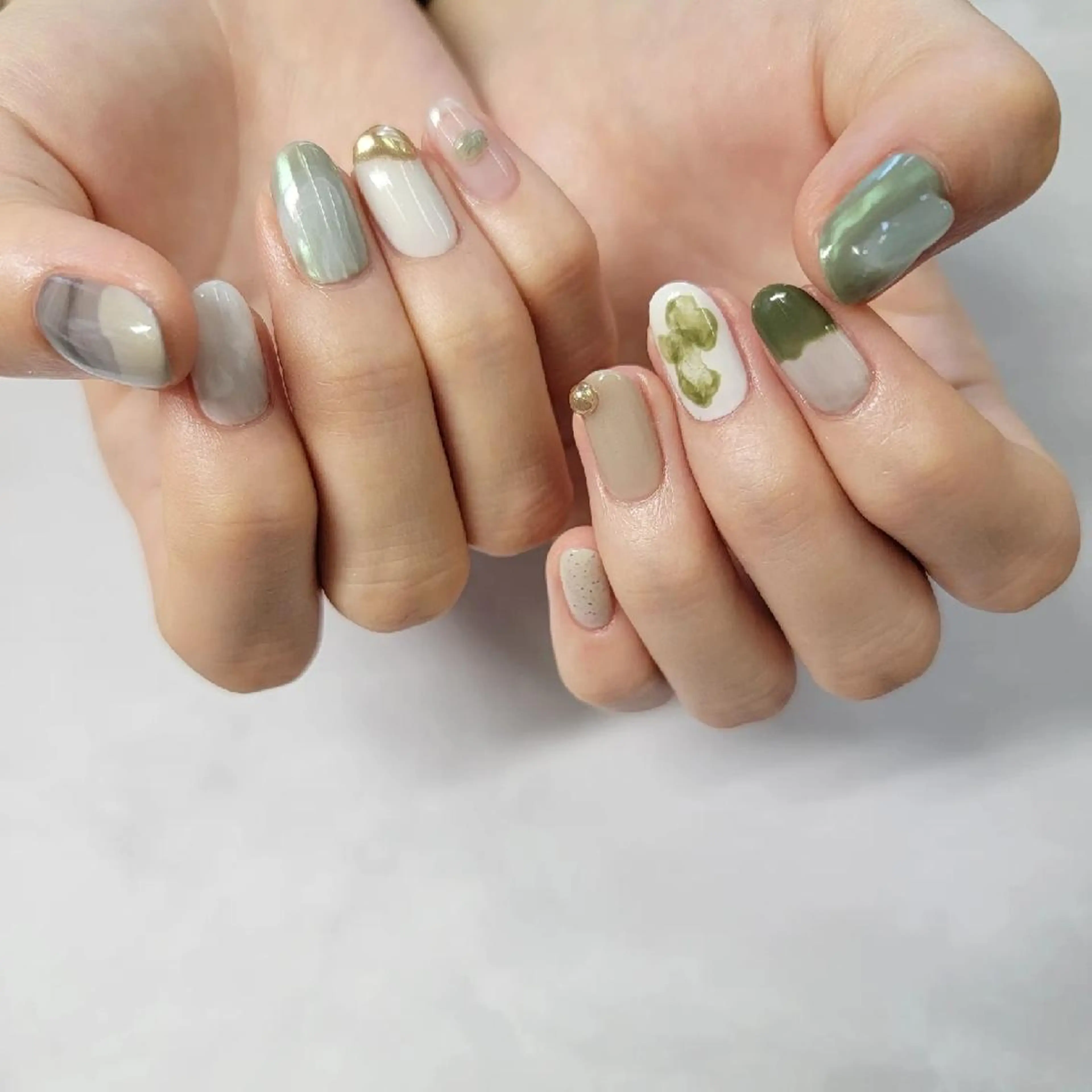 ネイル ニュアンスネイル ハンドネイル みよし市 nail salon*pomnal.co所属・Shimada Harukaのネイルデザイン