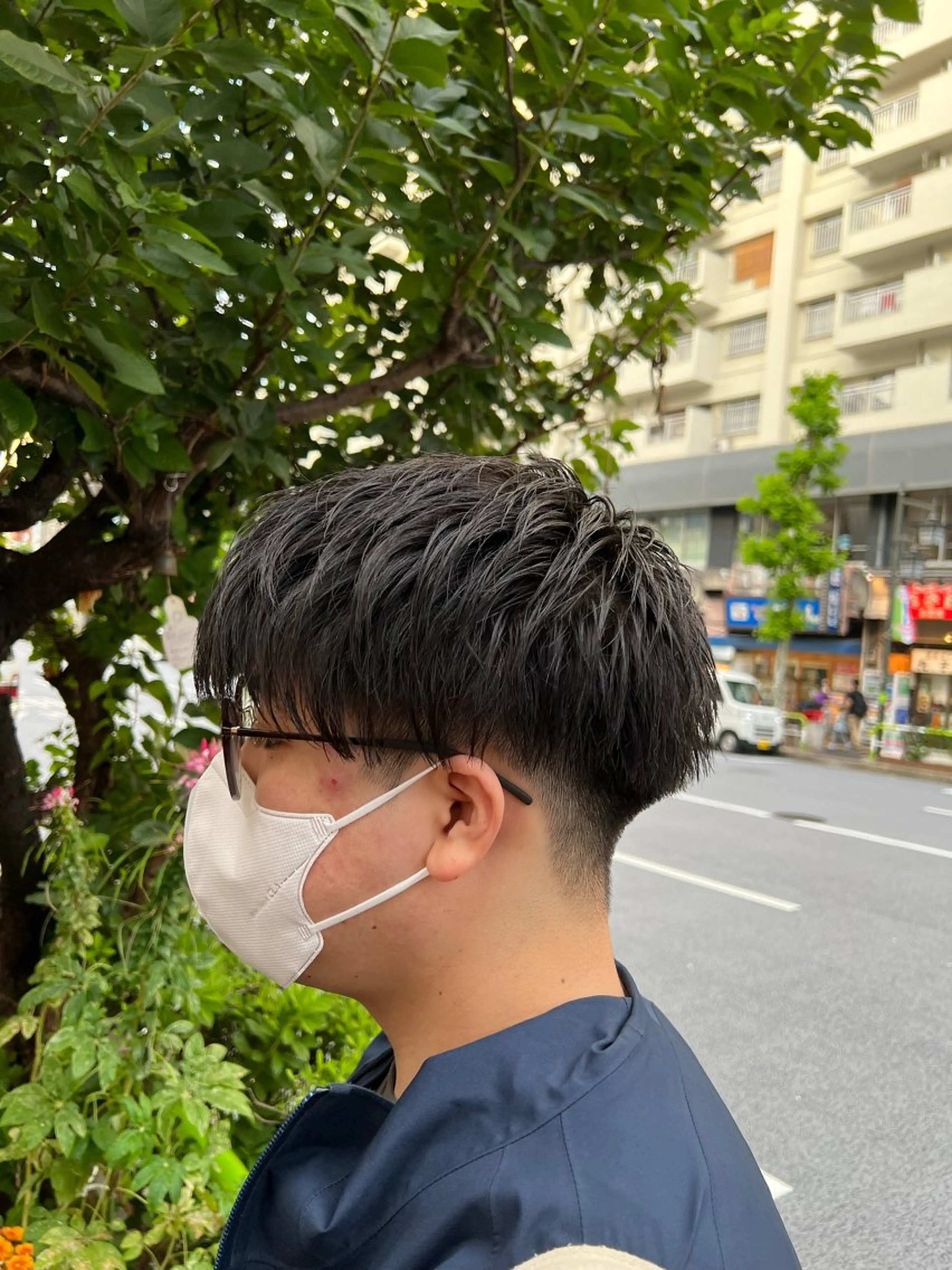 ショート メンズ マッシュ 【髪質改善/縮毛矯正 /カラー】ホサカのヘアスタイル