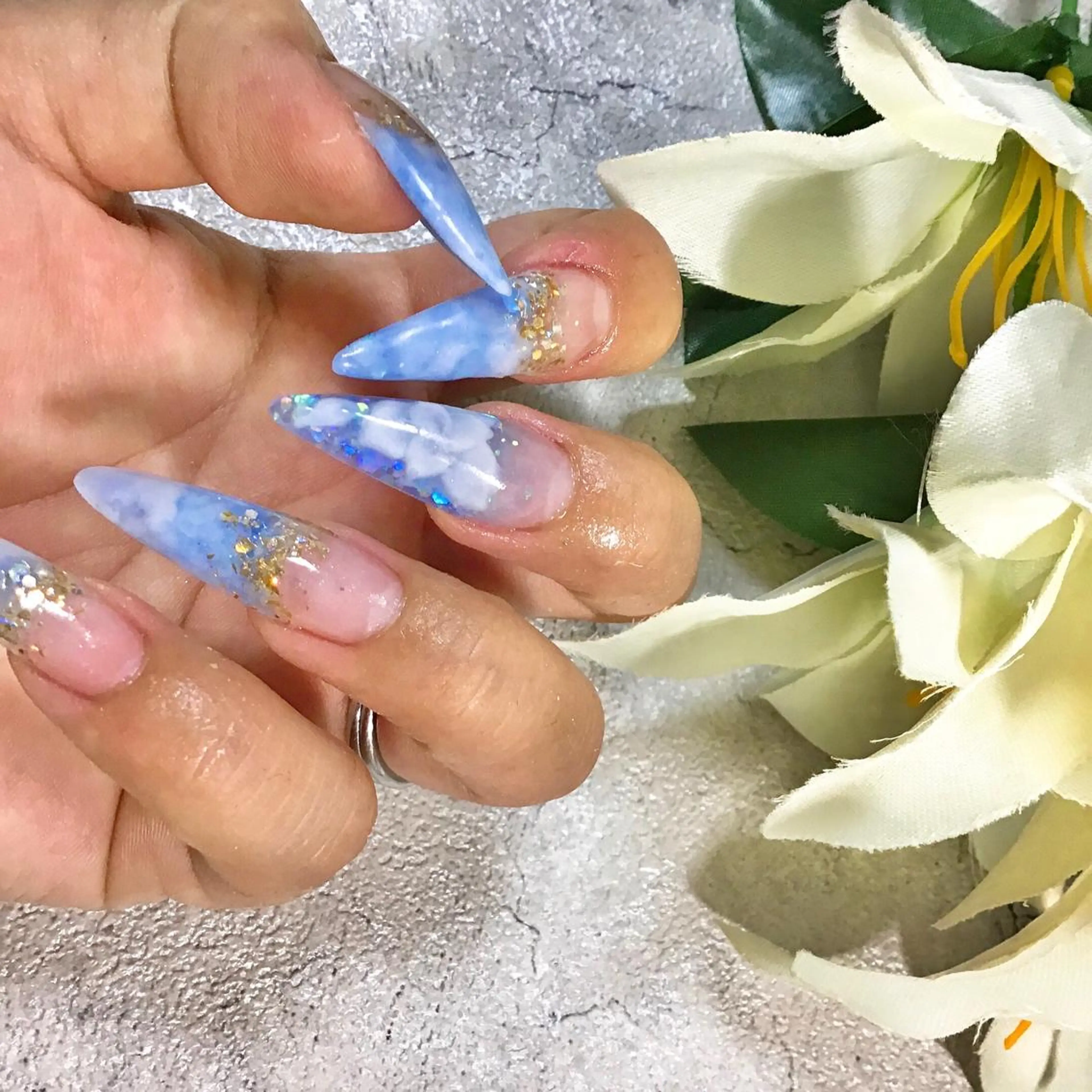 ロング ネイル BINERVA nail salonのネイルデザイン