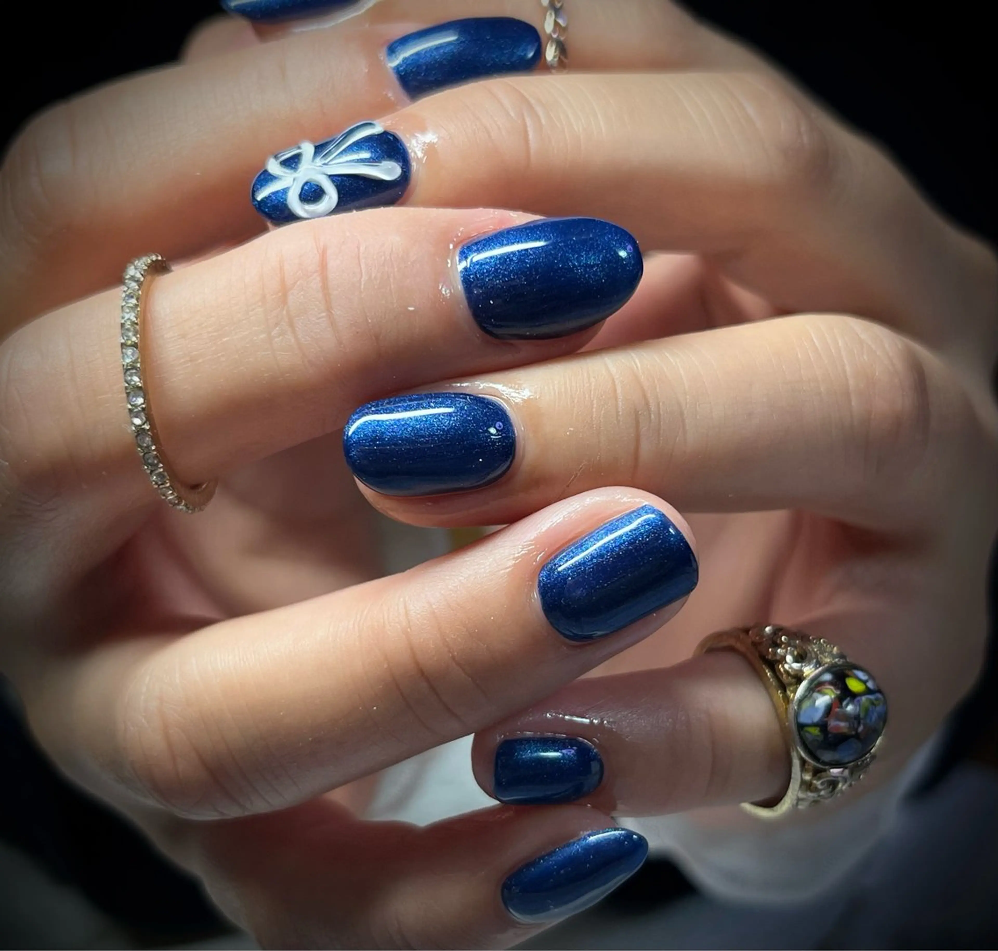 ネイル ぷっくりネイル リボン ハンドネイル まり りぃ〜んのネイルデザイン