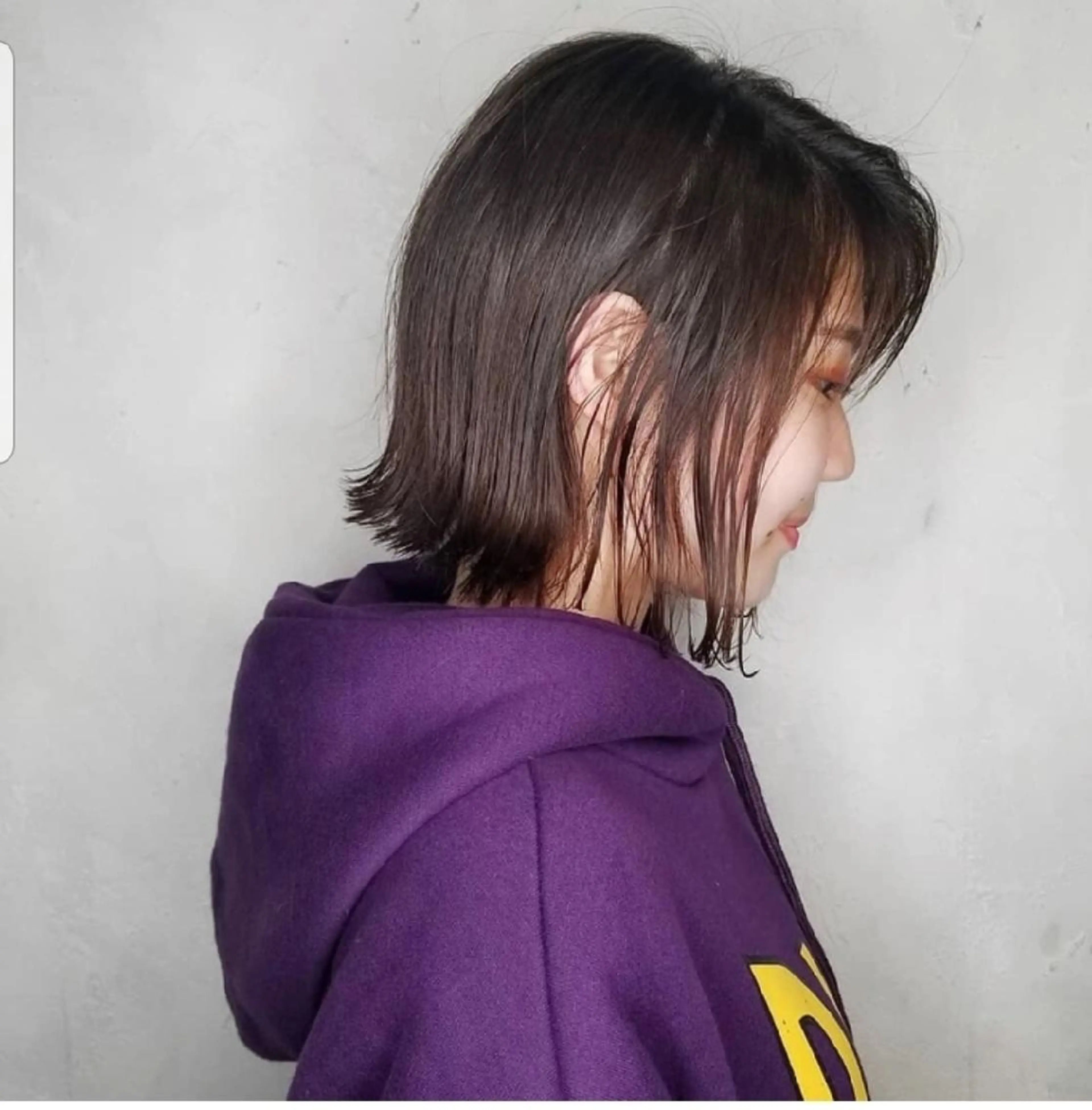 ショート 切りっぱなしボブ ボブ 美容院 コッペパンのヘアスタイル