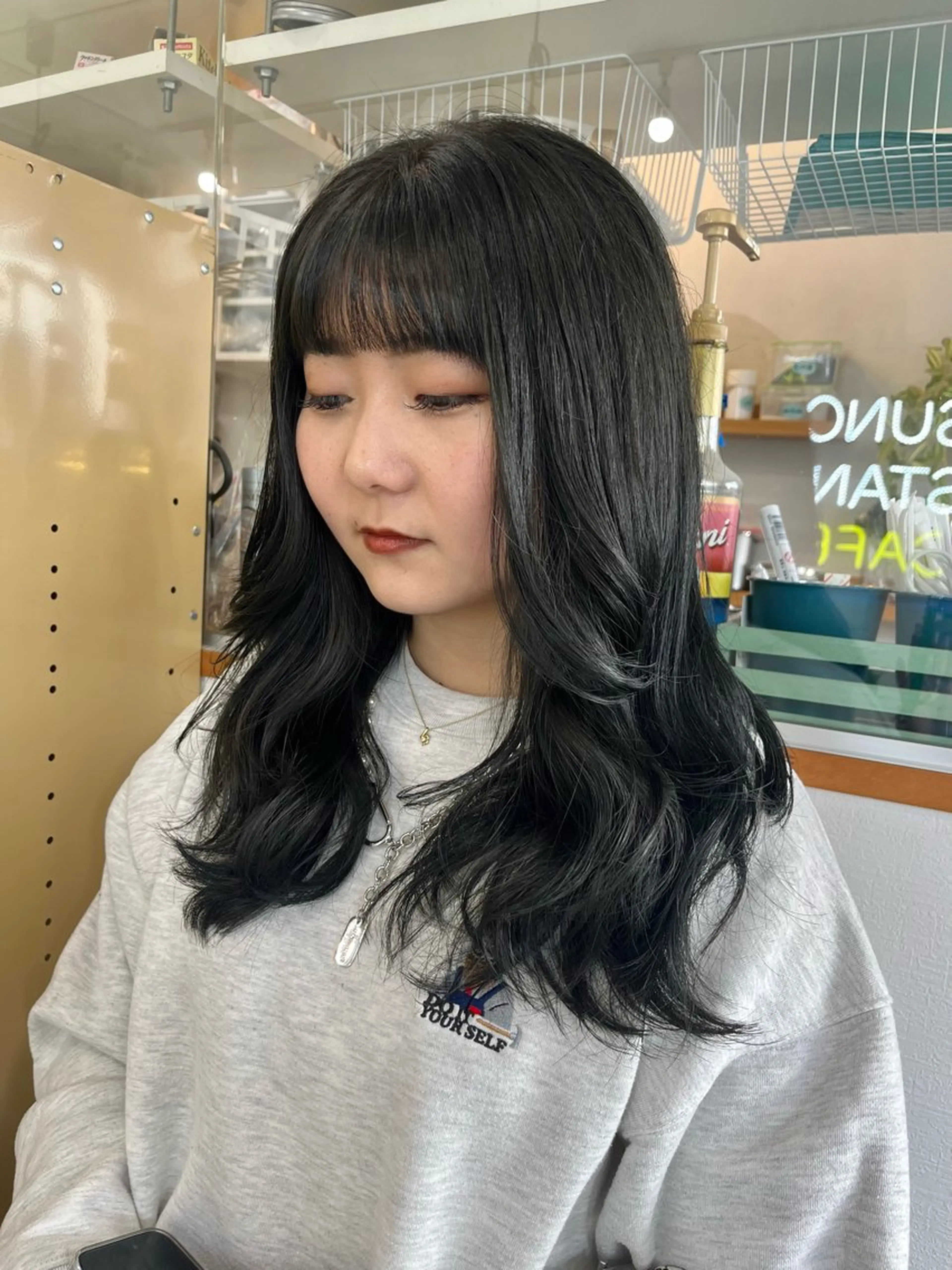 ロング カラー カット ヘアカラー トリートメント 🌼sunc HINAMI🌼のヘアスタイル