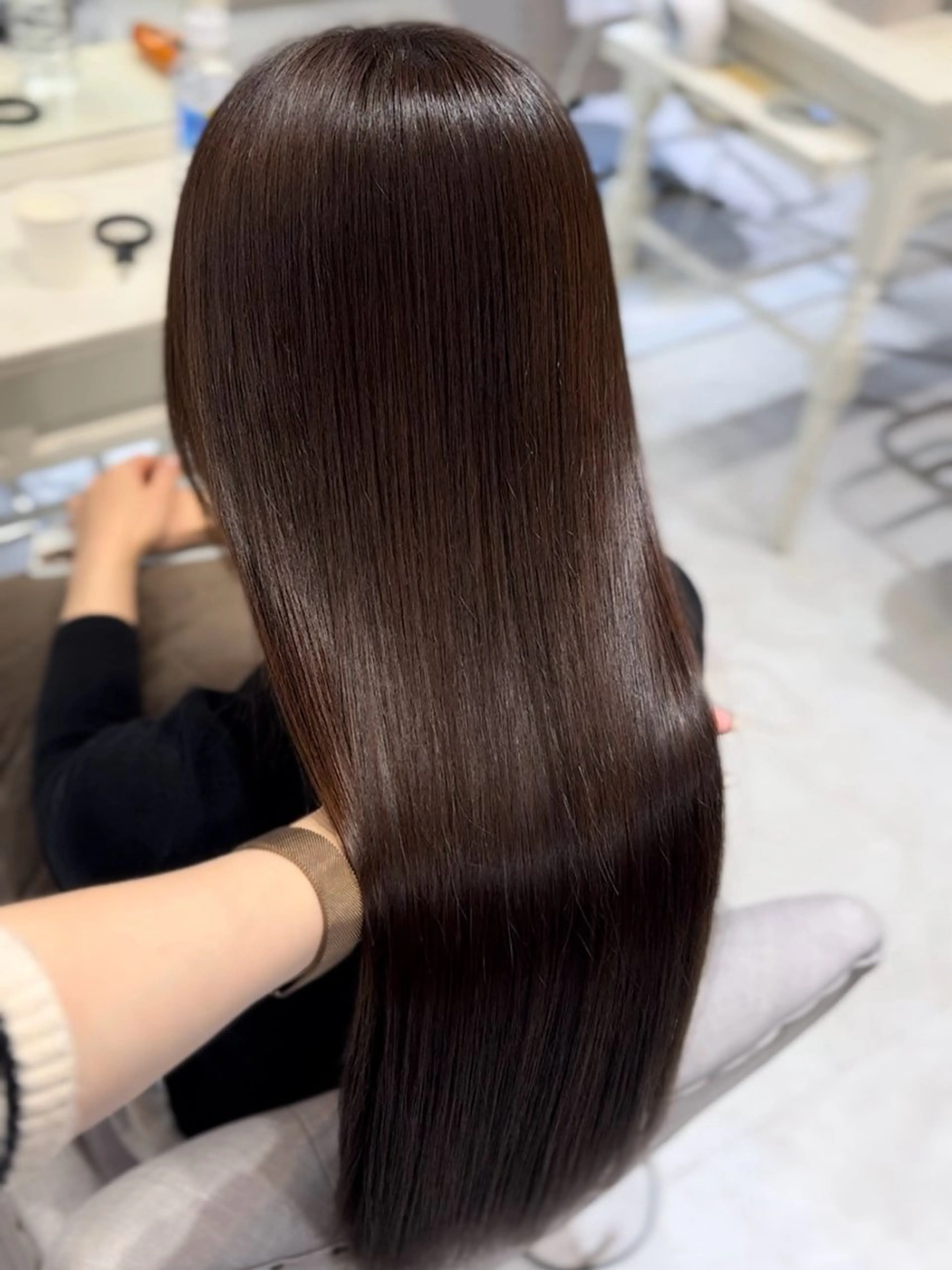 ロング 縮毛矯正 縮毛矯正 トリートメント 神戸で縮毛矯正/髪質 改善/お任せくださいのヘアスタイル