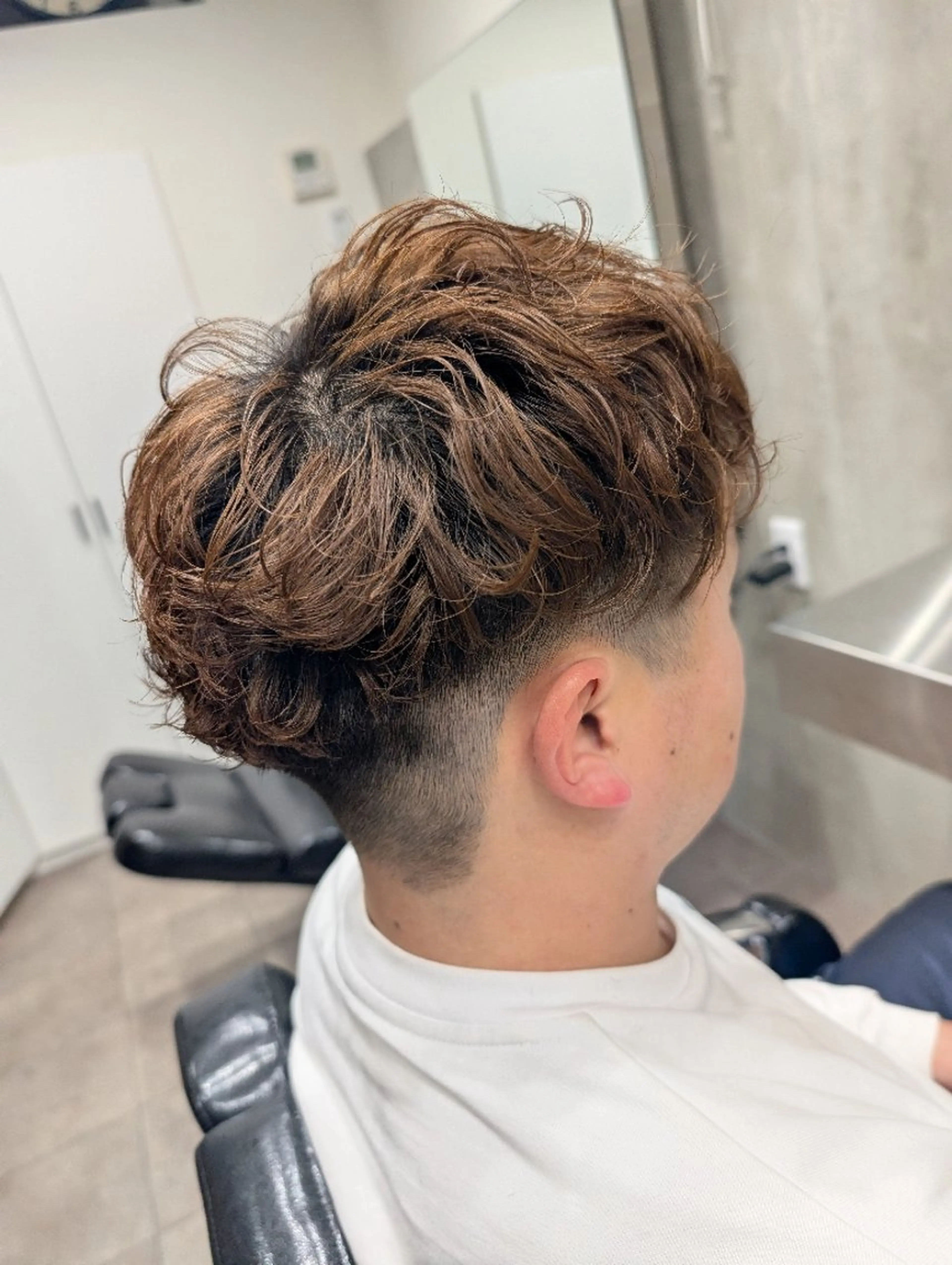 ショート パーマ メンズ メンズパーマ カット パーマ QOL円山 YUTOのヘアスタイル