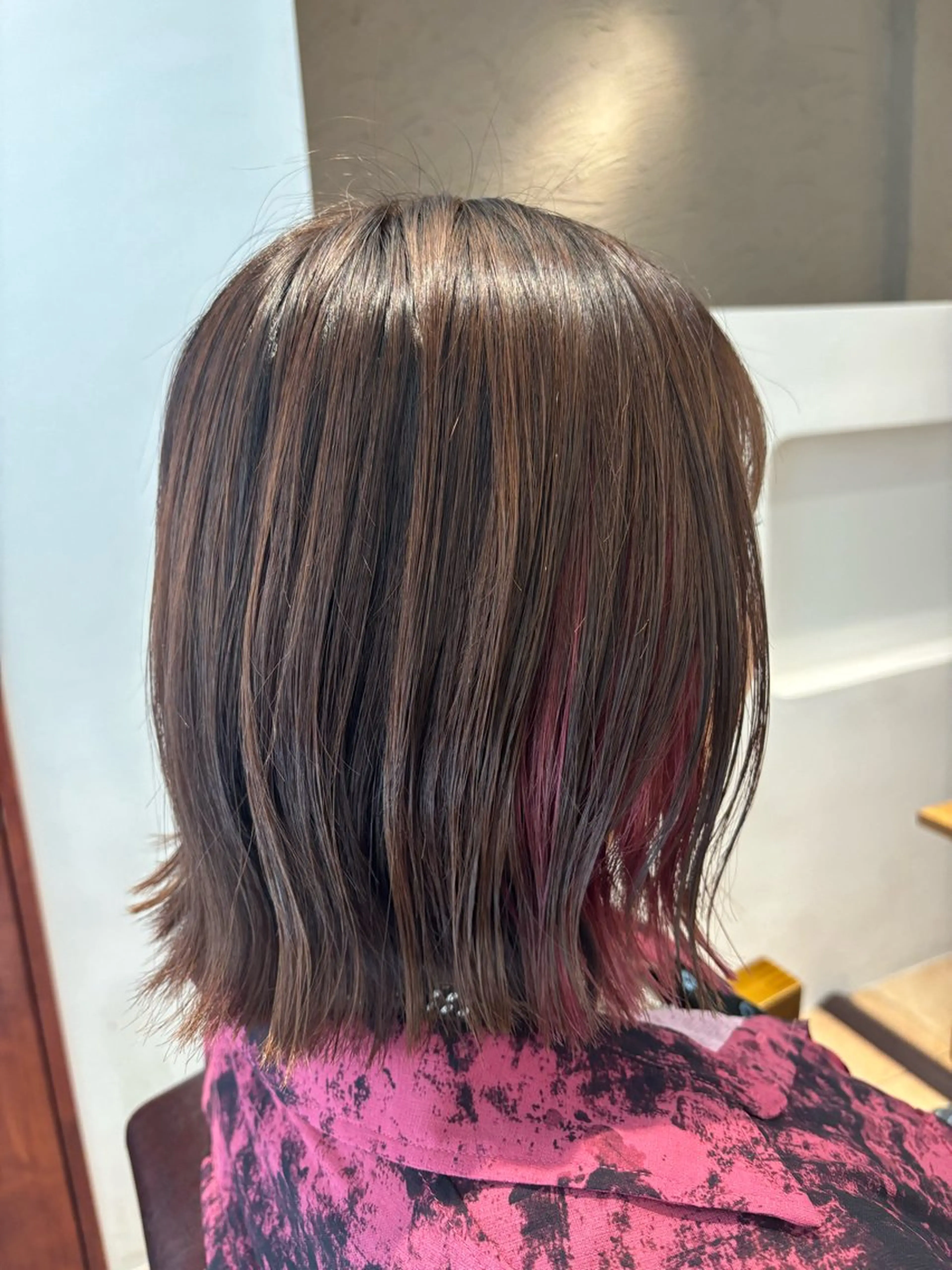 ミディアム カラー ピンクカラー ヘアカラー 🌈透明感カラー🌈 🌟吉田祐介🌟のヘアスタイル