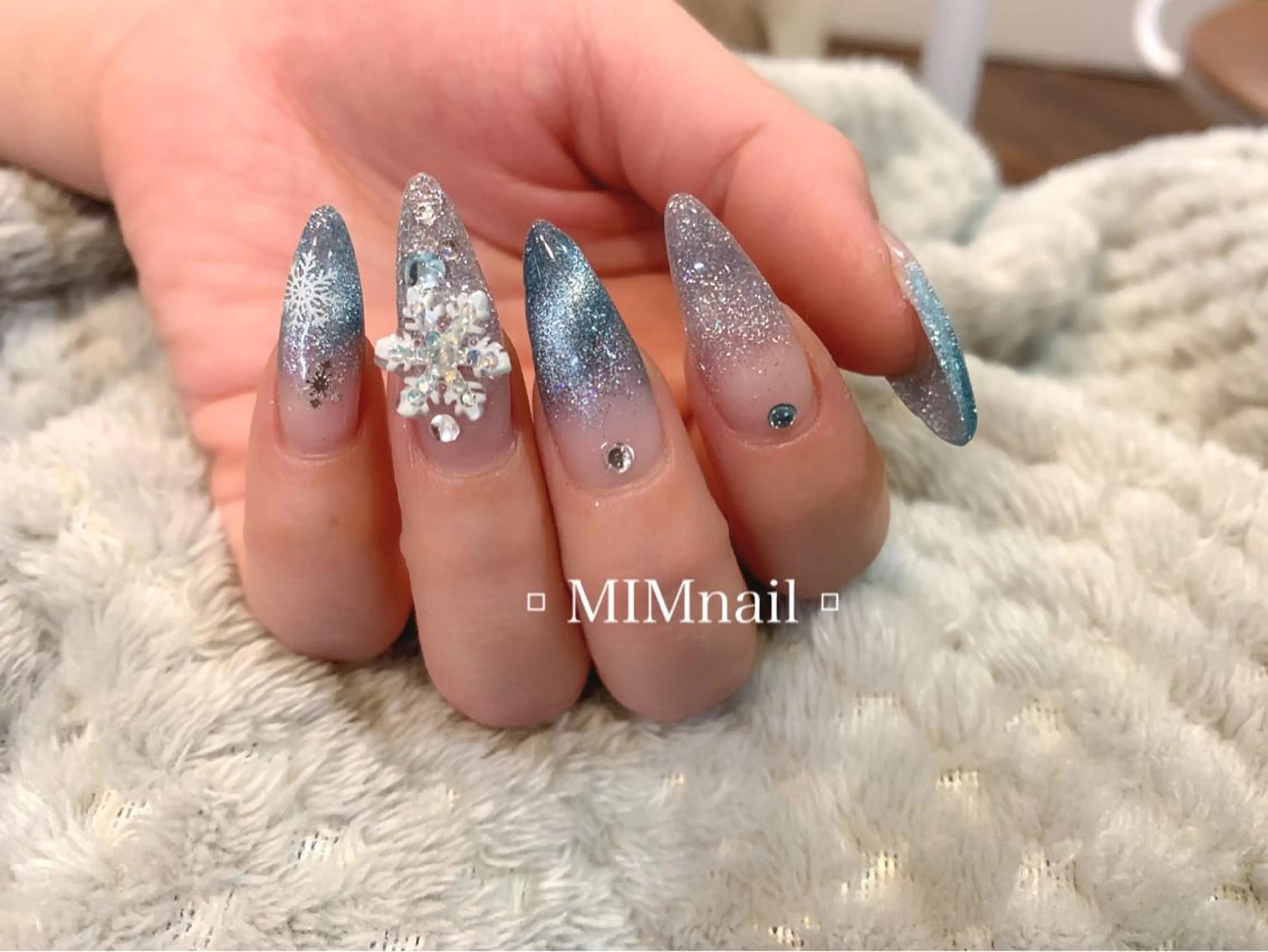 ネイル 長さ出し マグネットネイル スカルプネイル *･*MIMnail 1号店･*:･*のネイルデザイン