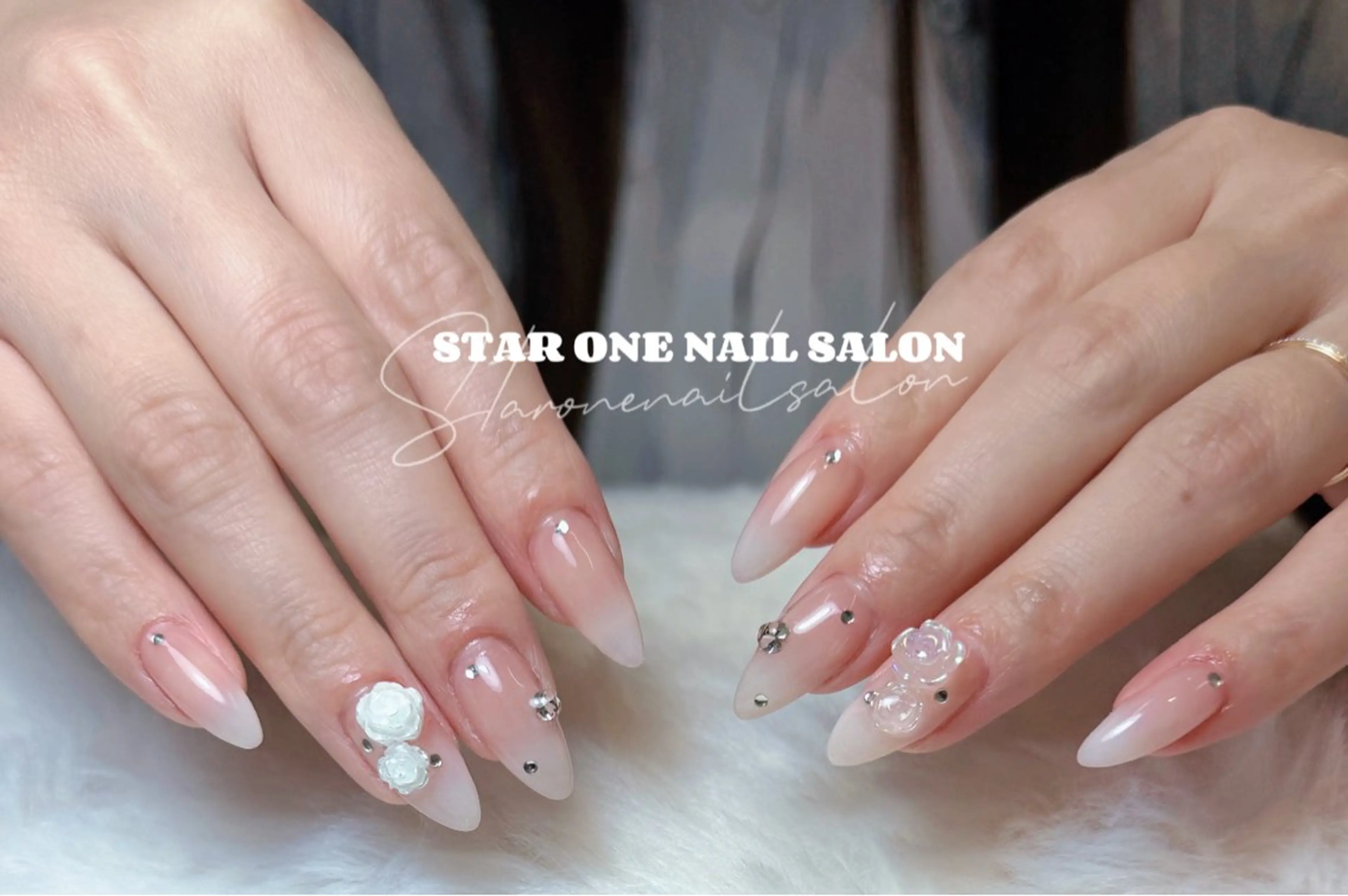 ネイル ハンドネイル 星 あみのネイルデザイン