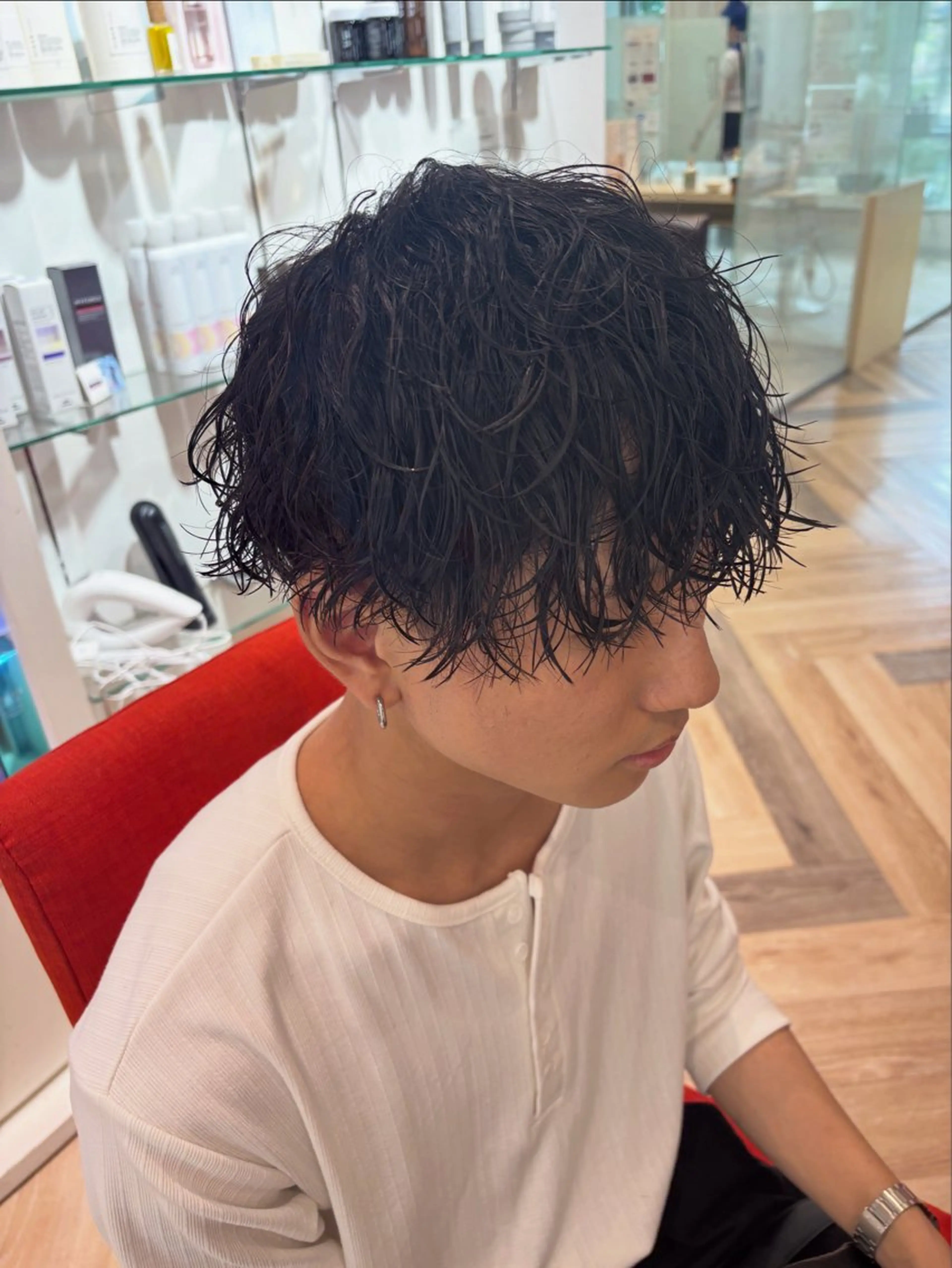 パーマ メンズ メンズパーマ ゆい/パーマ/レイヤ ー/似合わせカラーのヘアスタイル