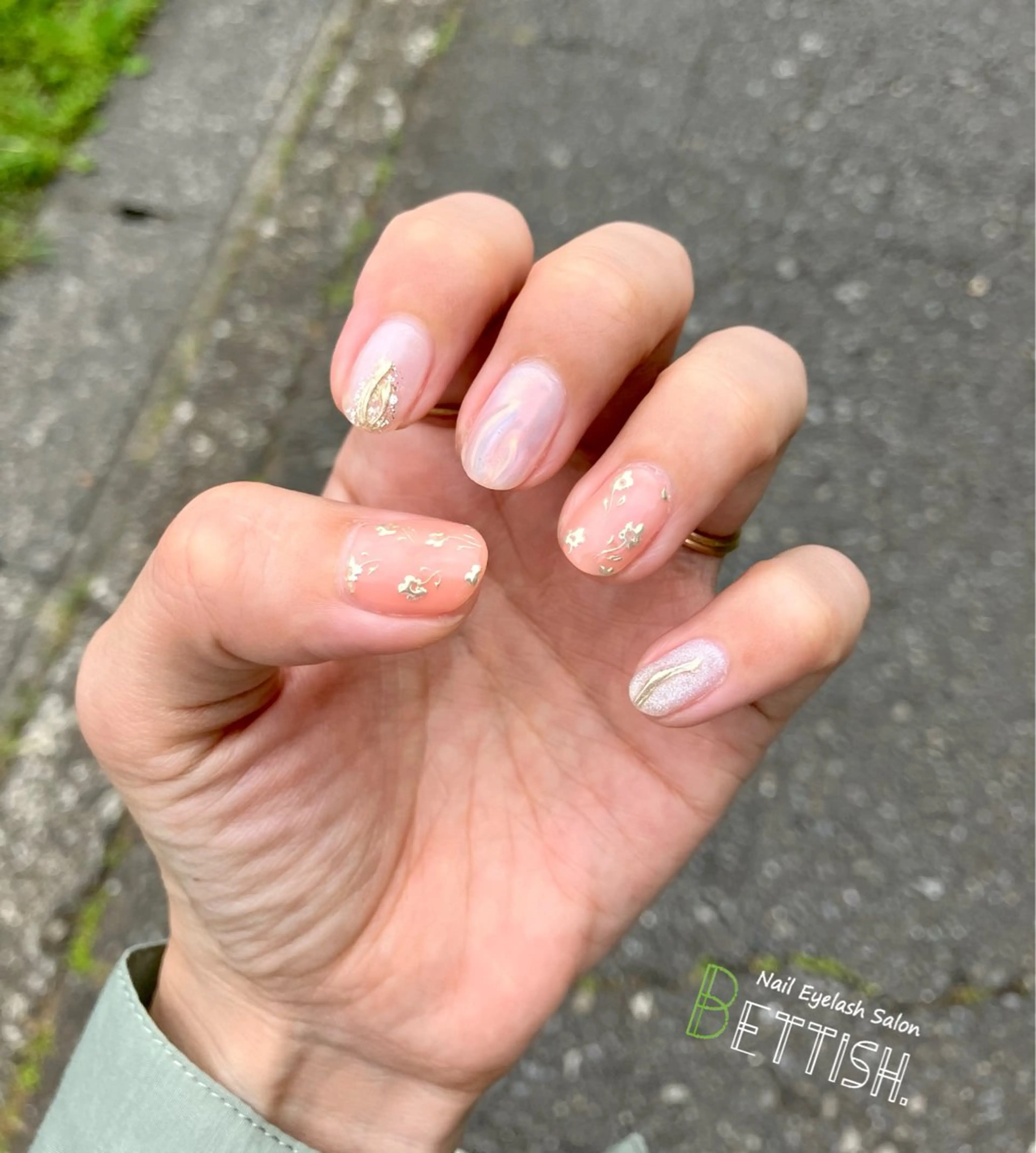 ネイル オーロラネイル ミラーネイル ハンドネイル BETTISH. KUMIKO☺︎︎のネイルデザイン