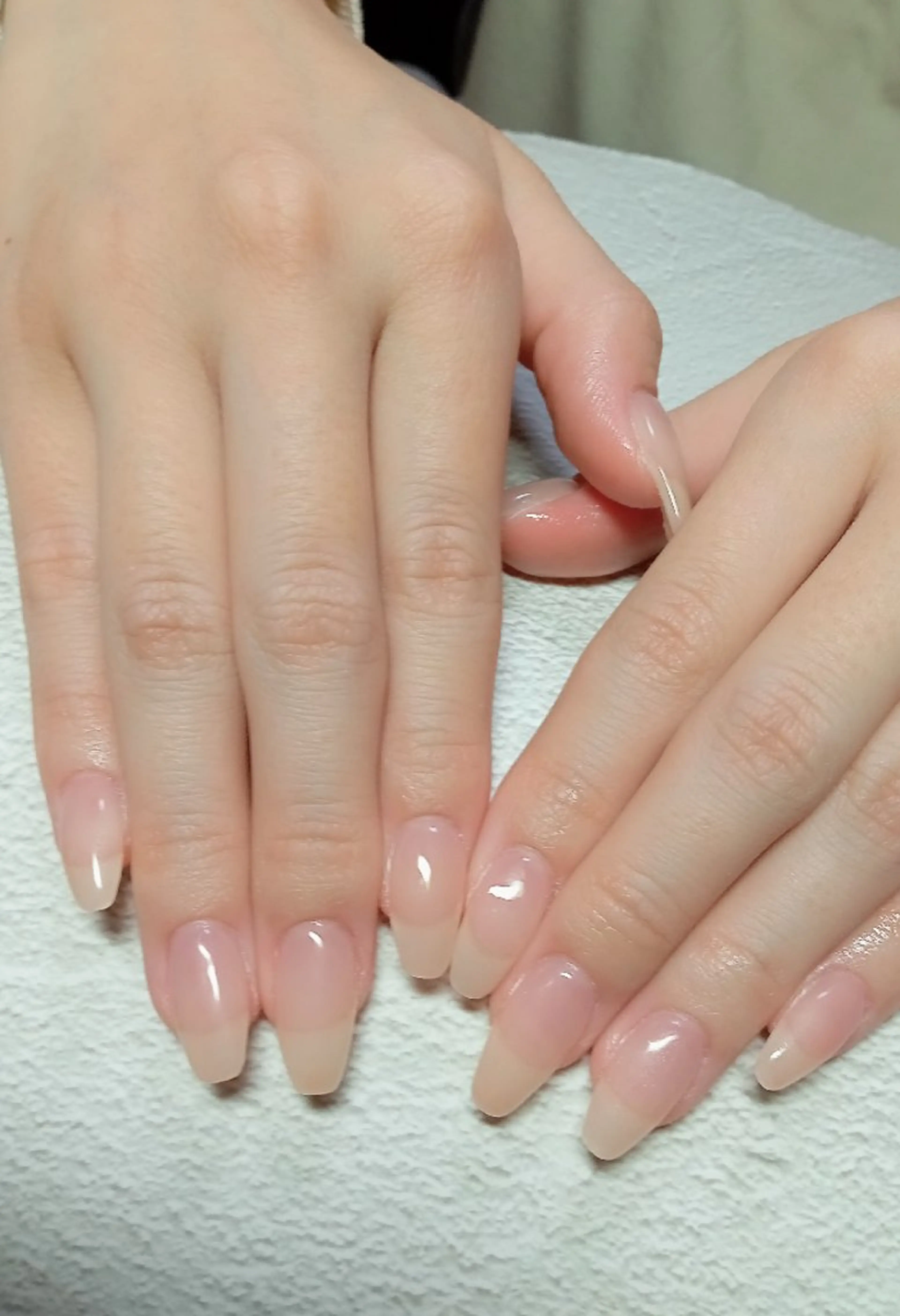 ネイル 長さ出し ジェルネイル キラキラネイル ラメ(グリッター) ラメグラデーション ハンドネイル flure de neige yukiのネイルデザイン