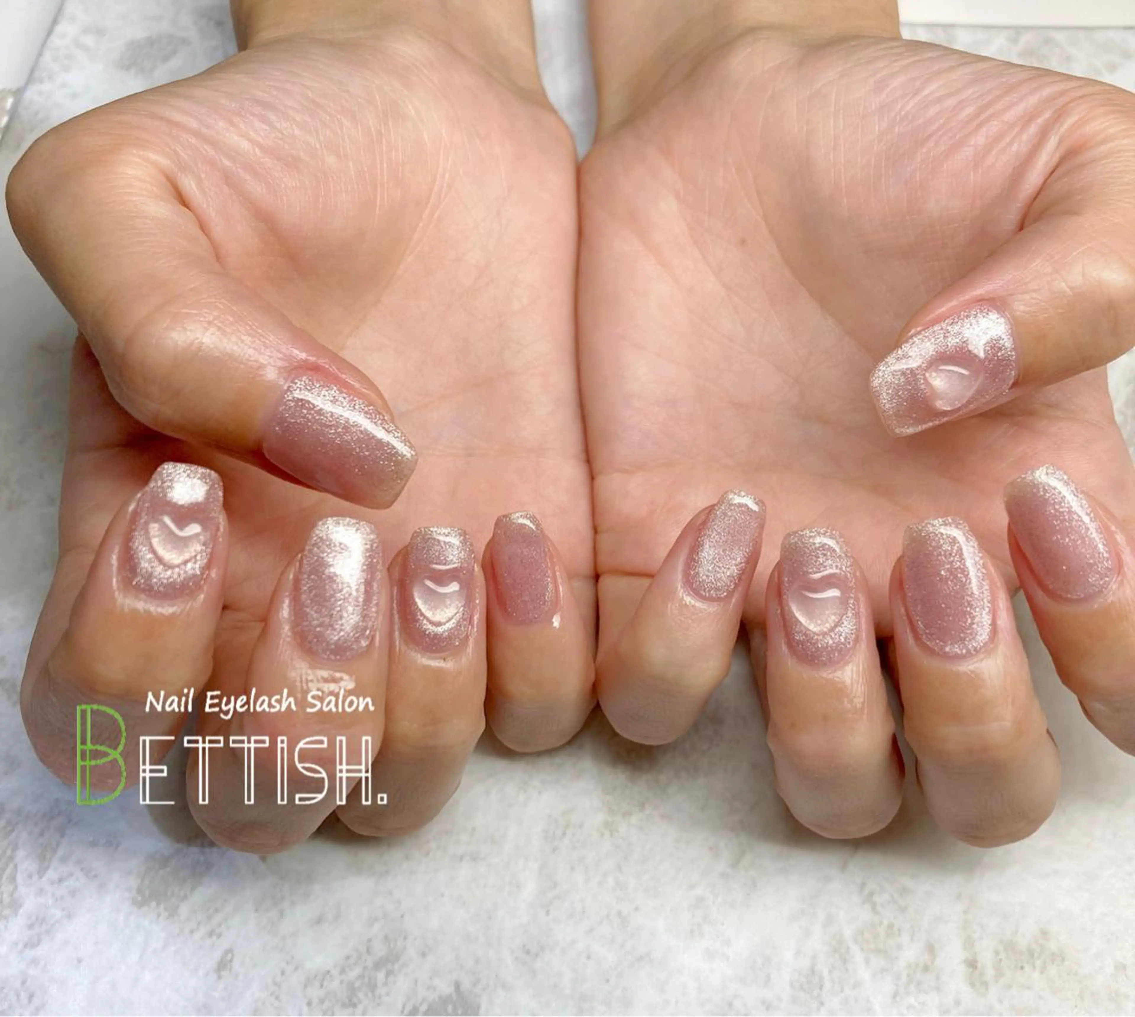 ネイル ハート ハンドネイル BETTISH. KUMIKO☺︎︎のネイルデザイン