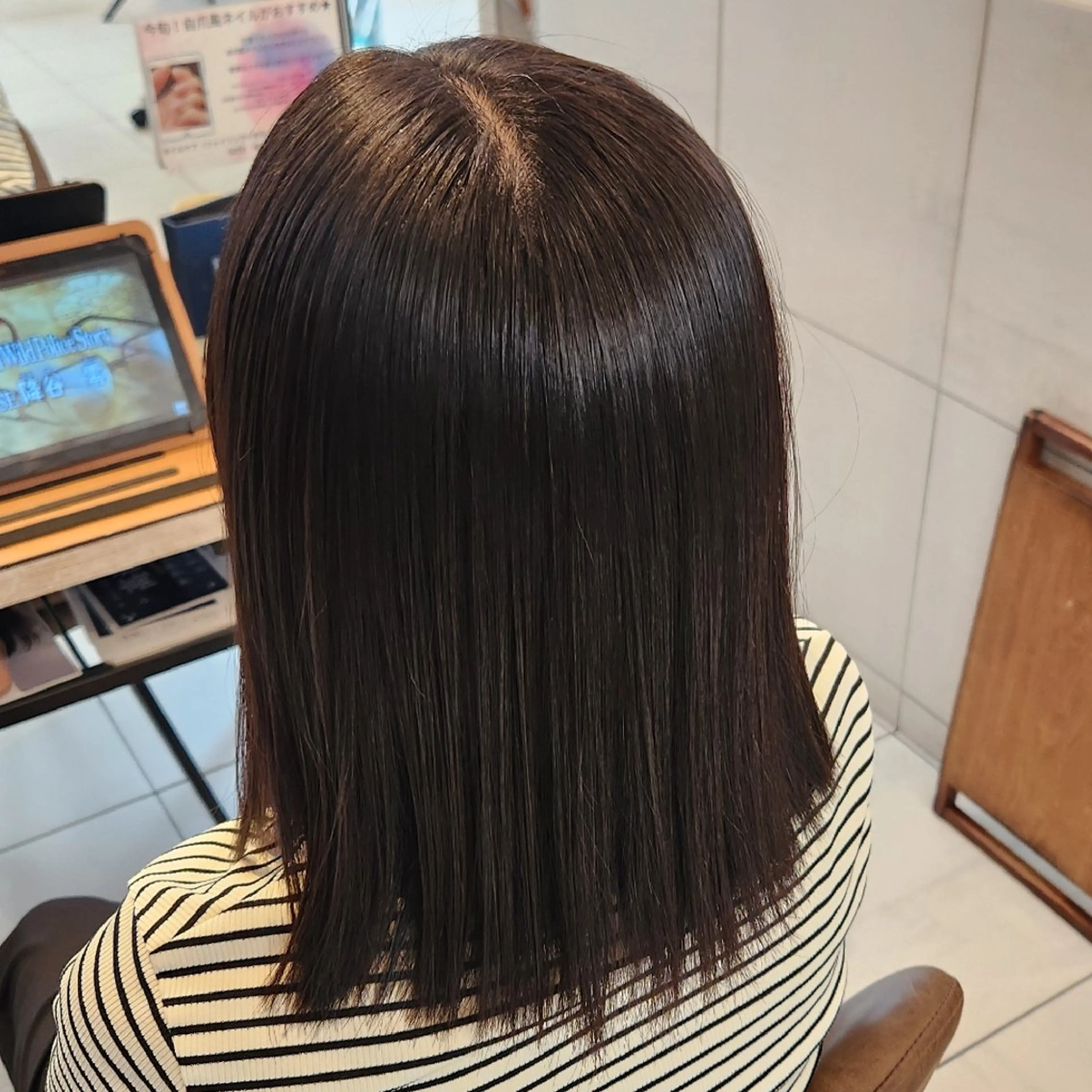 縮毛矯正 くまだ あかねฅ🐶🐾のヘアスタイル