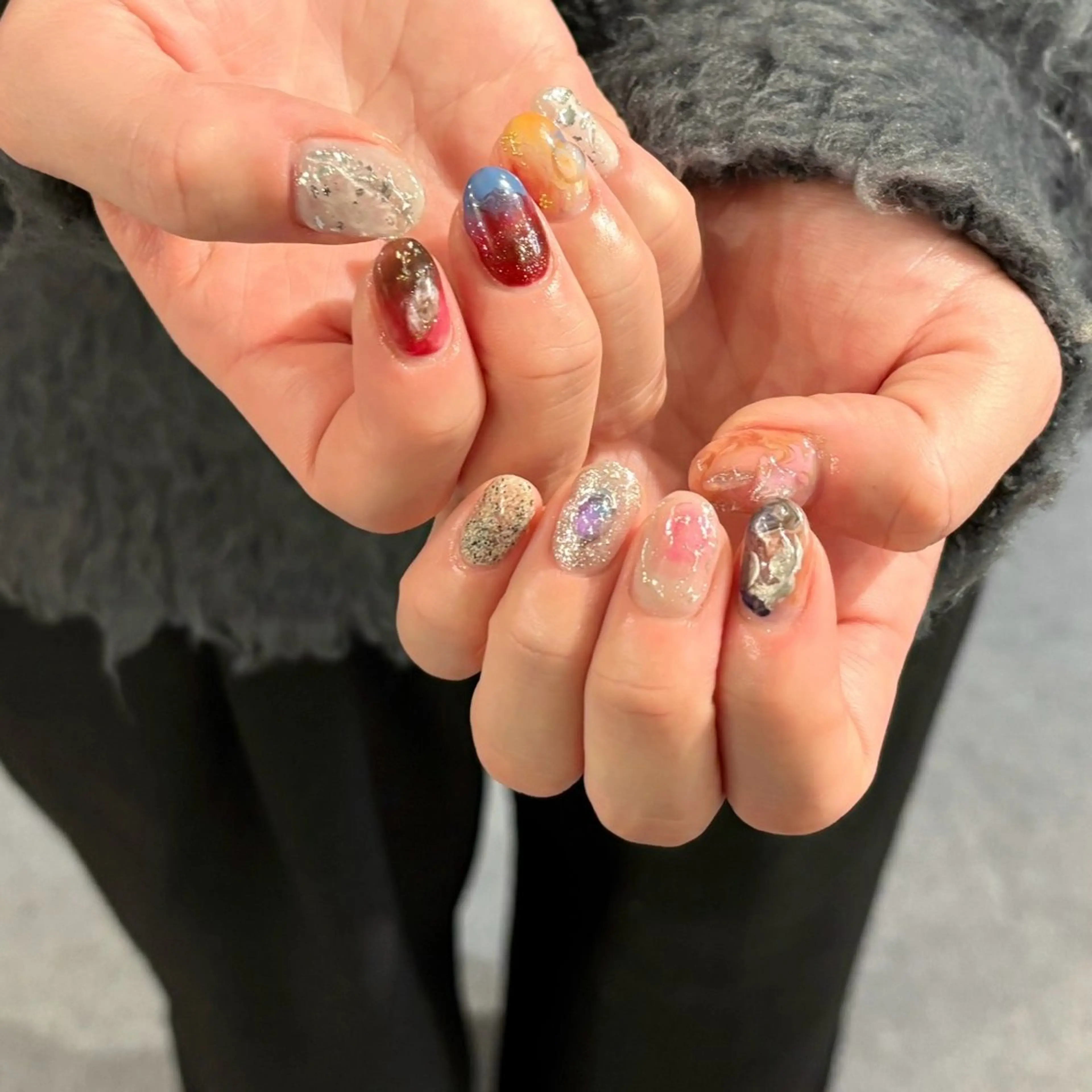 ネイル ニュアンスネイル HONOKA W 【深江橋店】のネイルデザイン