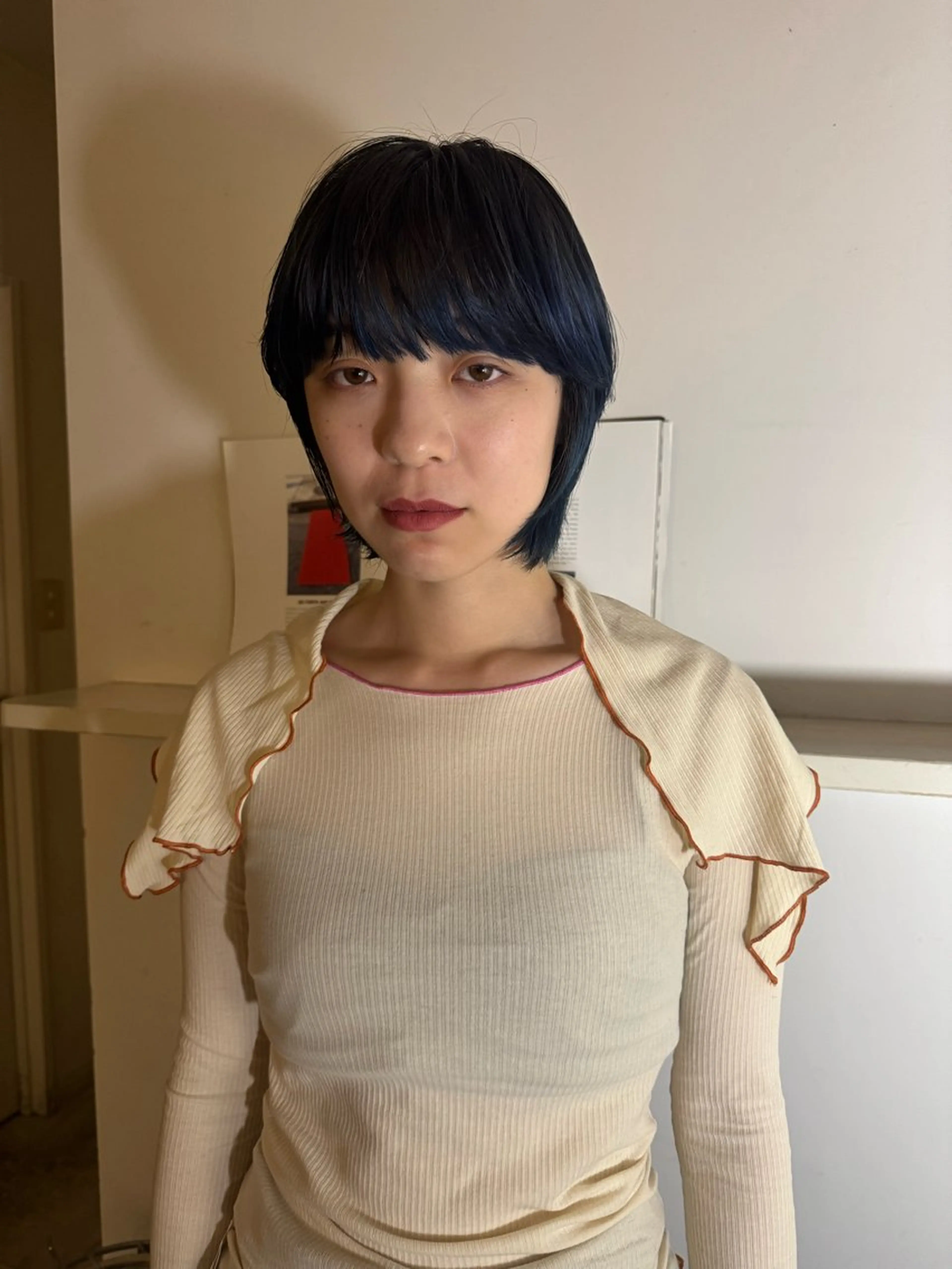 ミディアム カラー ブルーカラー カット ヘアカラー 今泉/kai🐇ボブ 似合わせカットのヘアスタイル