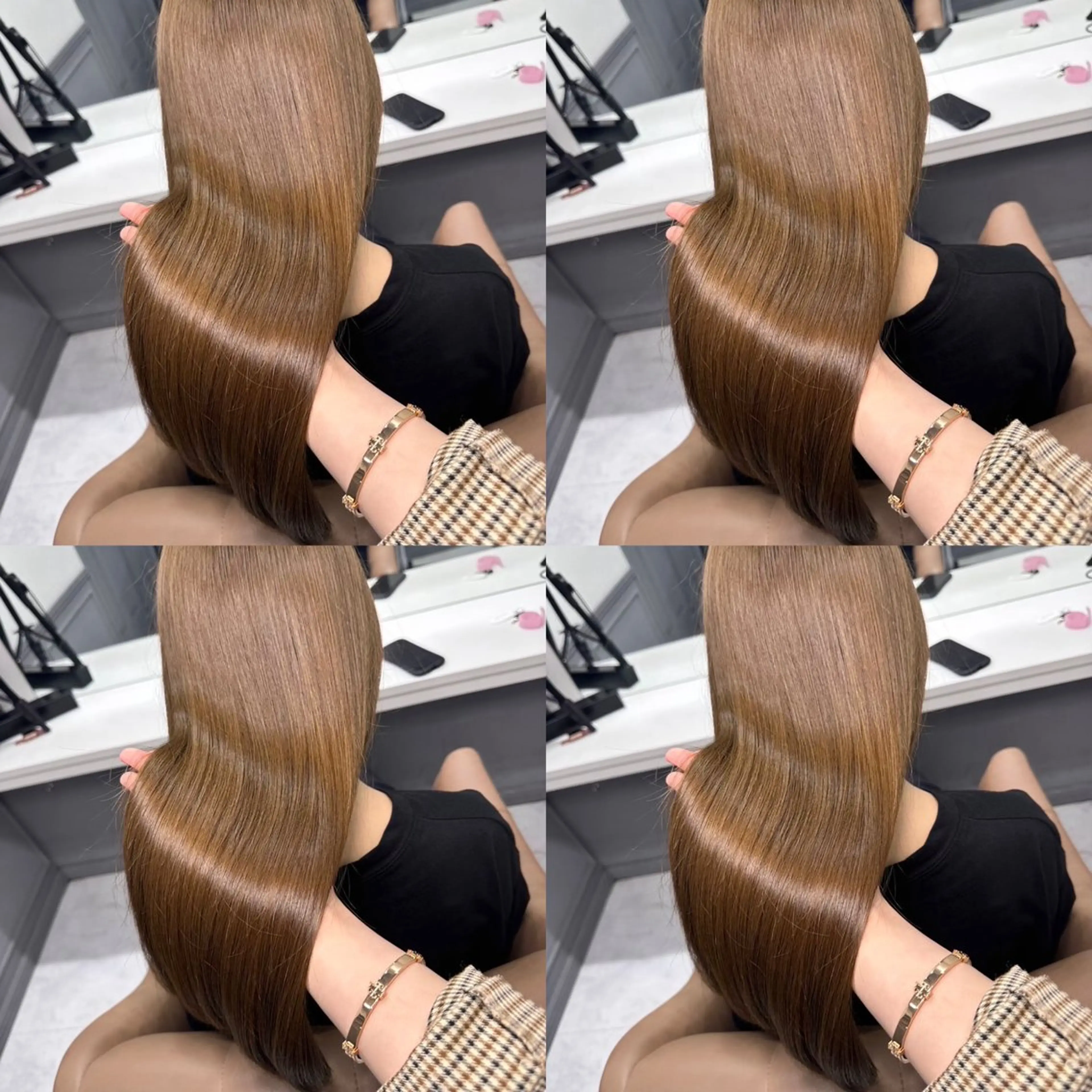 【4月限定】カット➕ブリーチなしダブルカラー➕Aujua2step【ロング料金なし/新宿レイヤー/オリーブベージュ】の写真