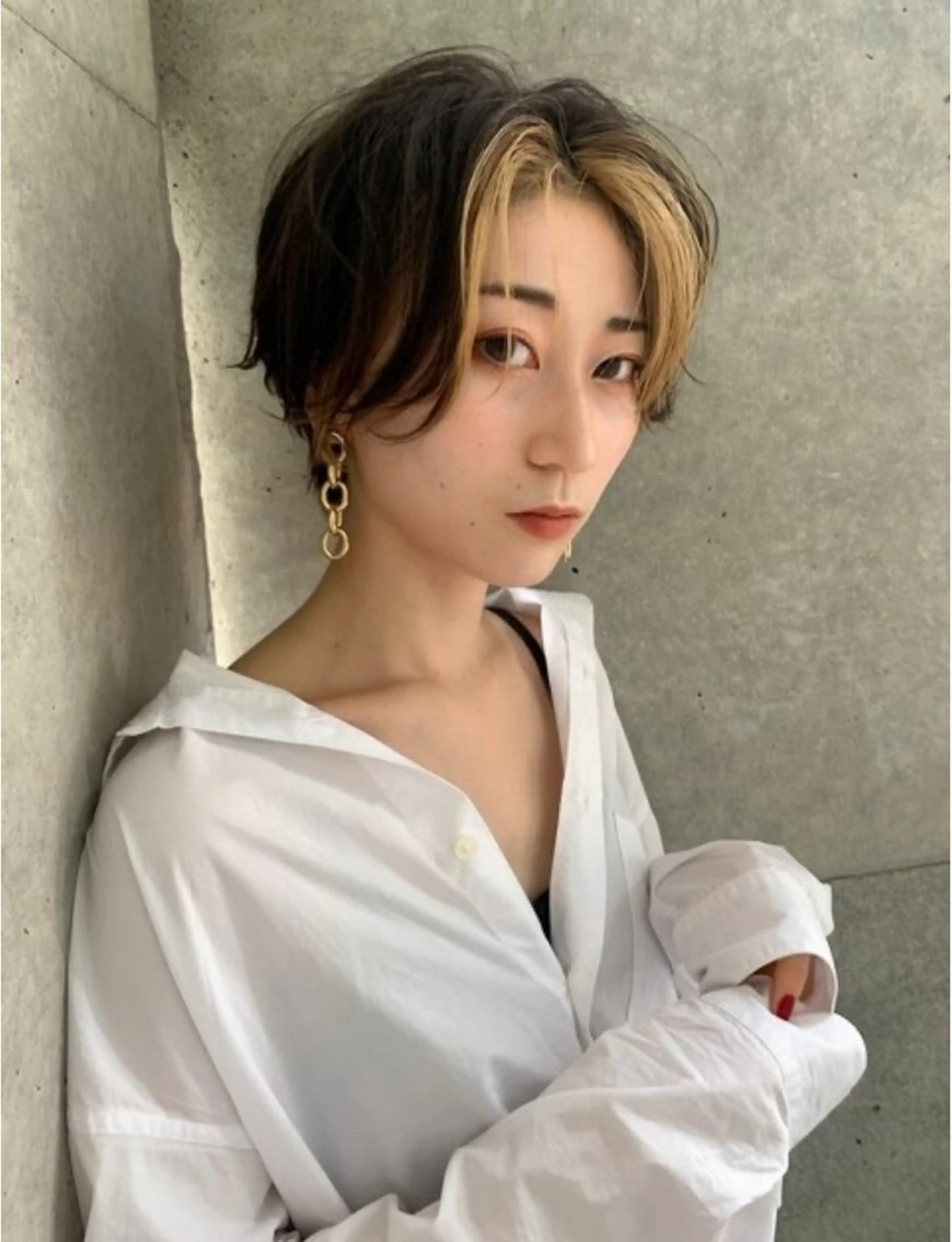 ショート 似合わせショート 森岡俊亮のヘアスタイル