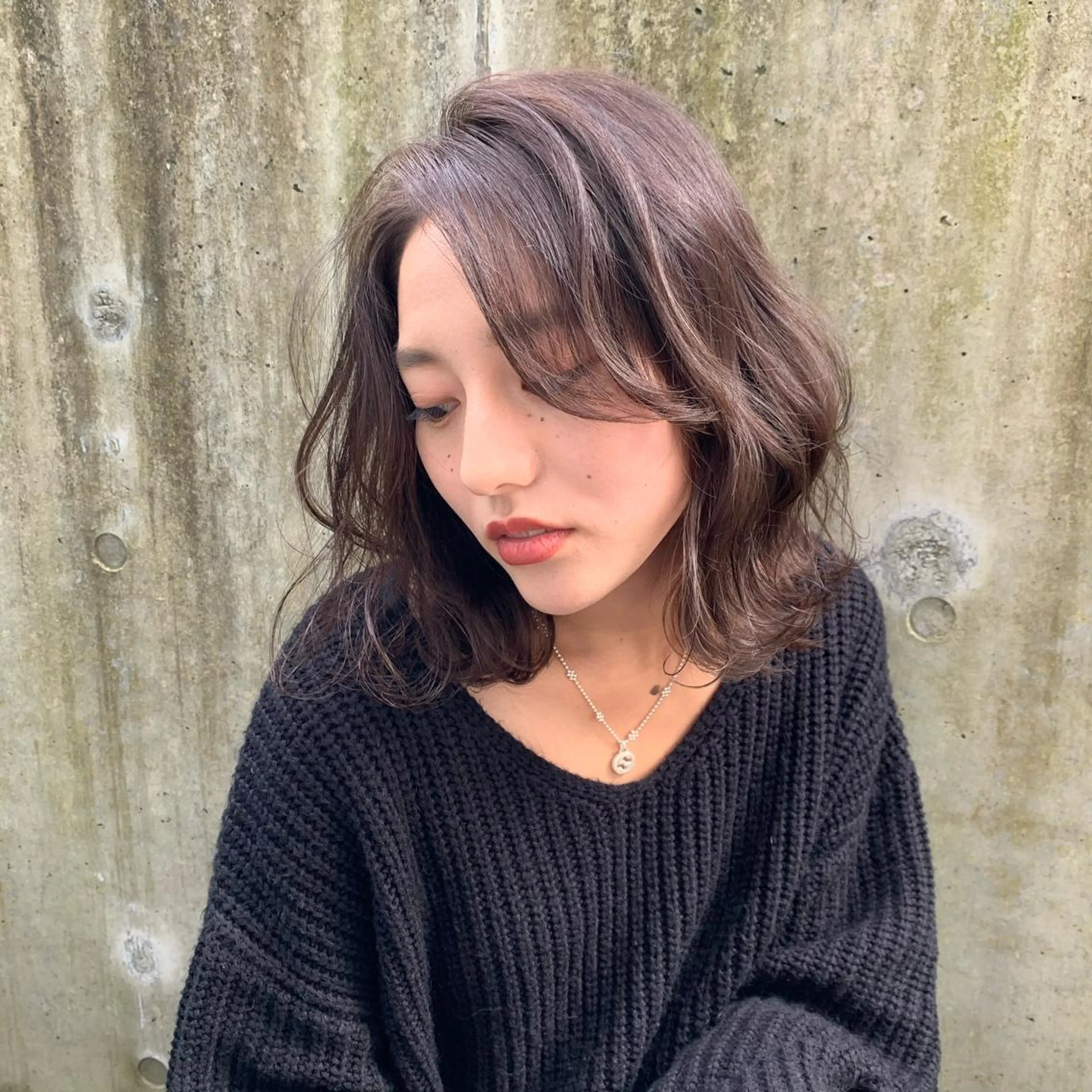 セミロング カラー 追立 優稀のヘアスタイル