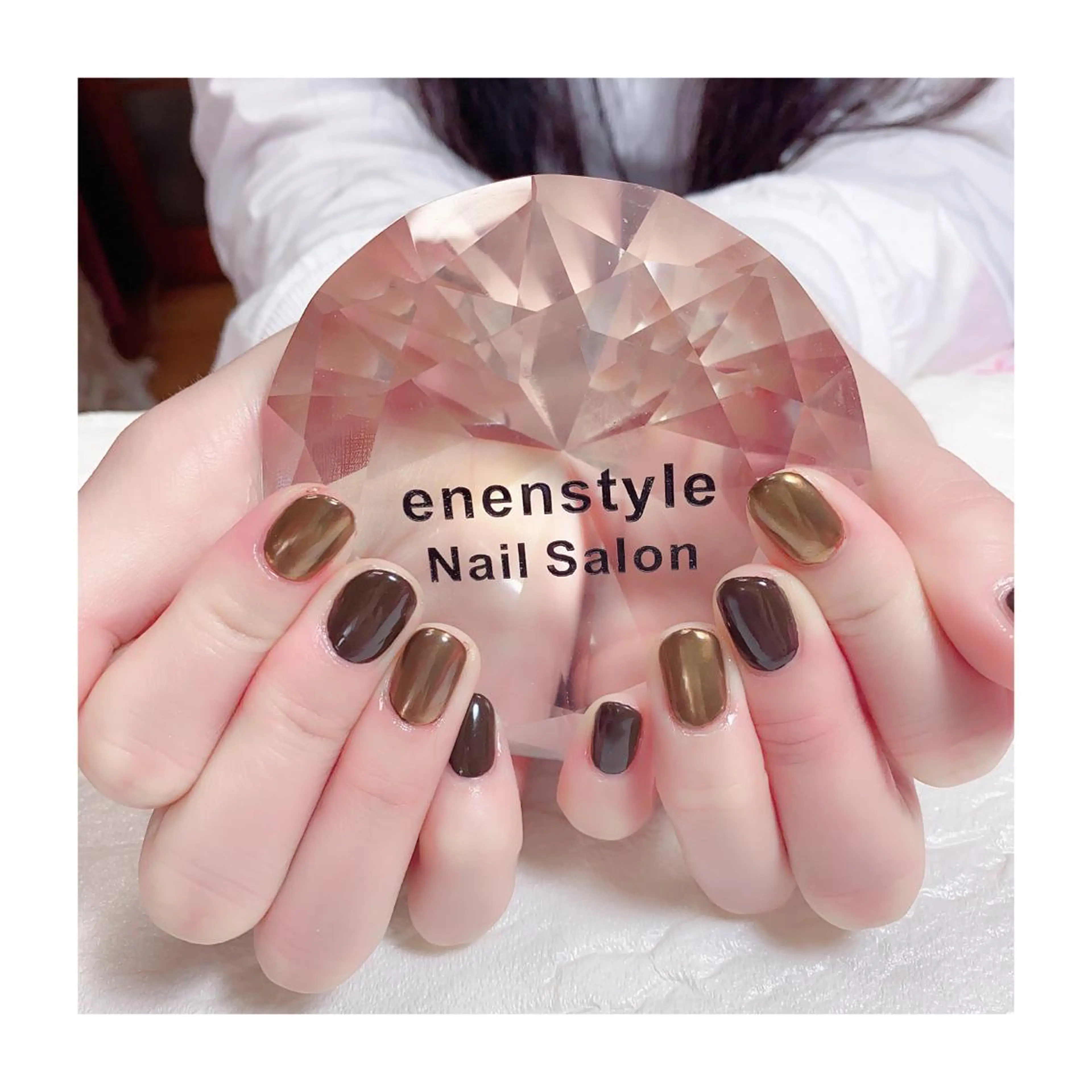 ショート ネイル ジェルネイル ミラーネイル ニュアンスネイル オフィスネイル ワンカラーネイル 👑enen style👑のネイルデザイン