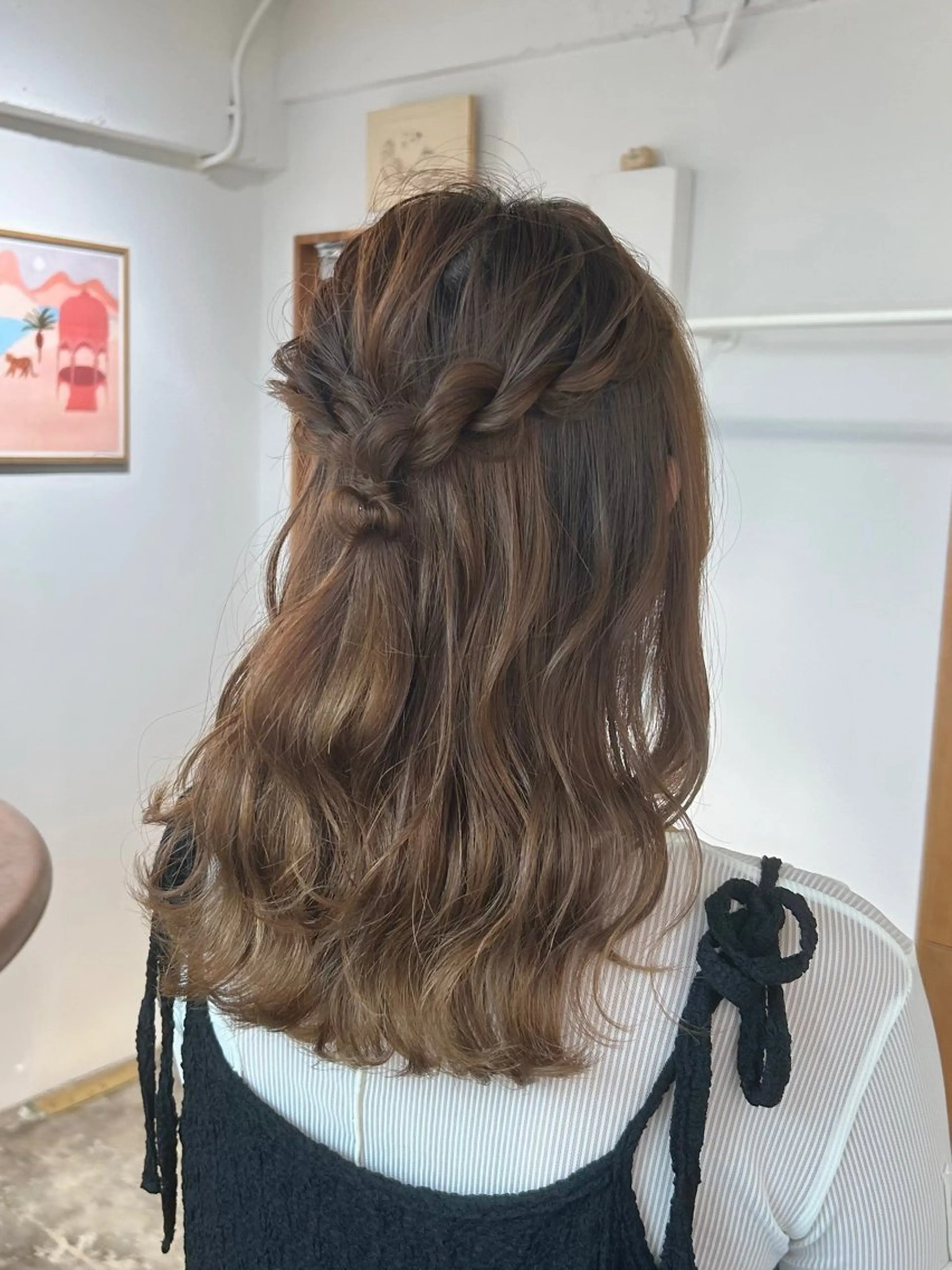 ロング ヘアアレンジ 綾/ベージュカラー /パーマ🩰のヘアスタイル