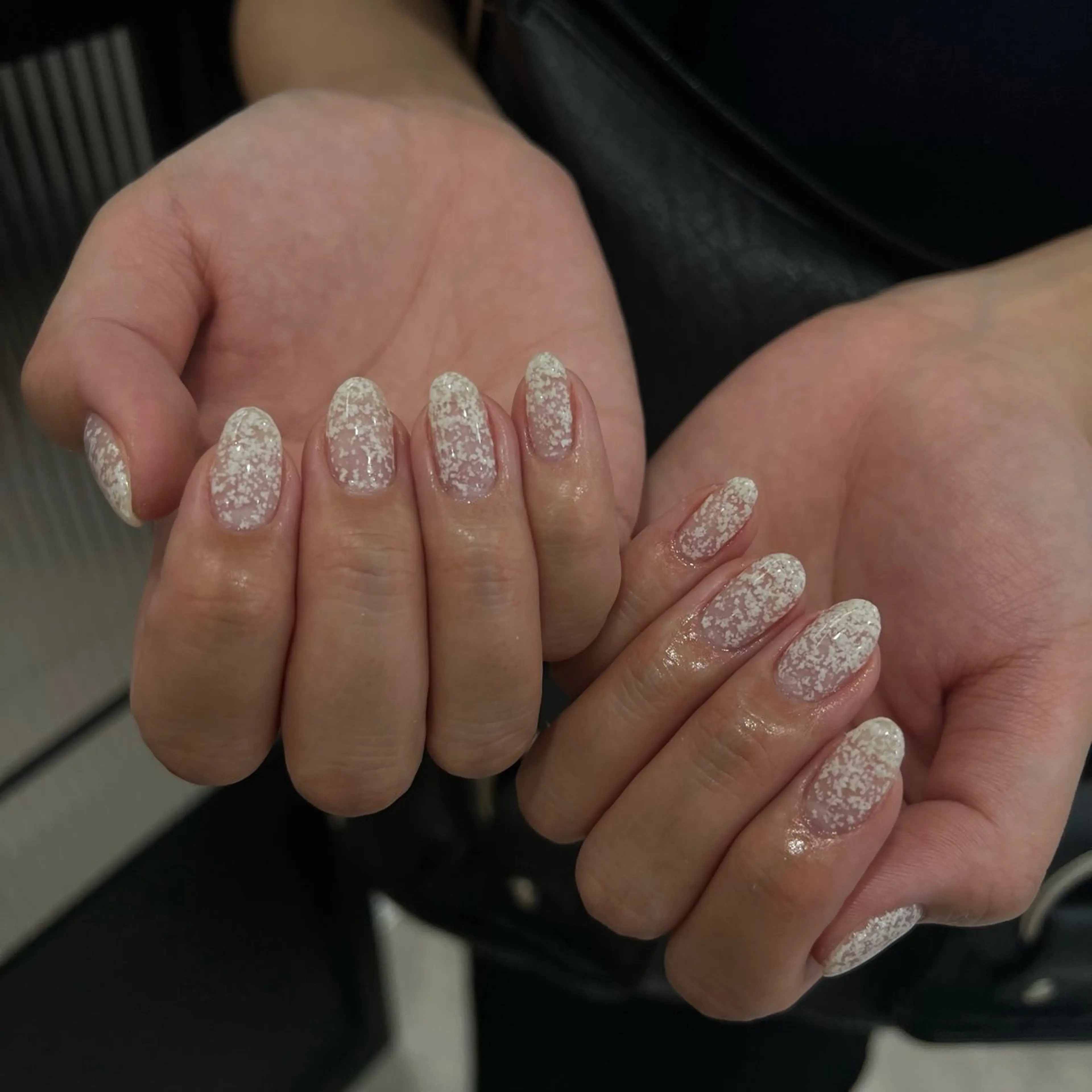 ネイル 長さ出し フットネイル フレンチネイル ガラスフレンチ グラデーション ハンドネイル M2beauty Renaのネイルデザイン