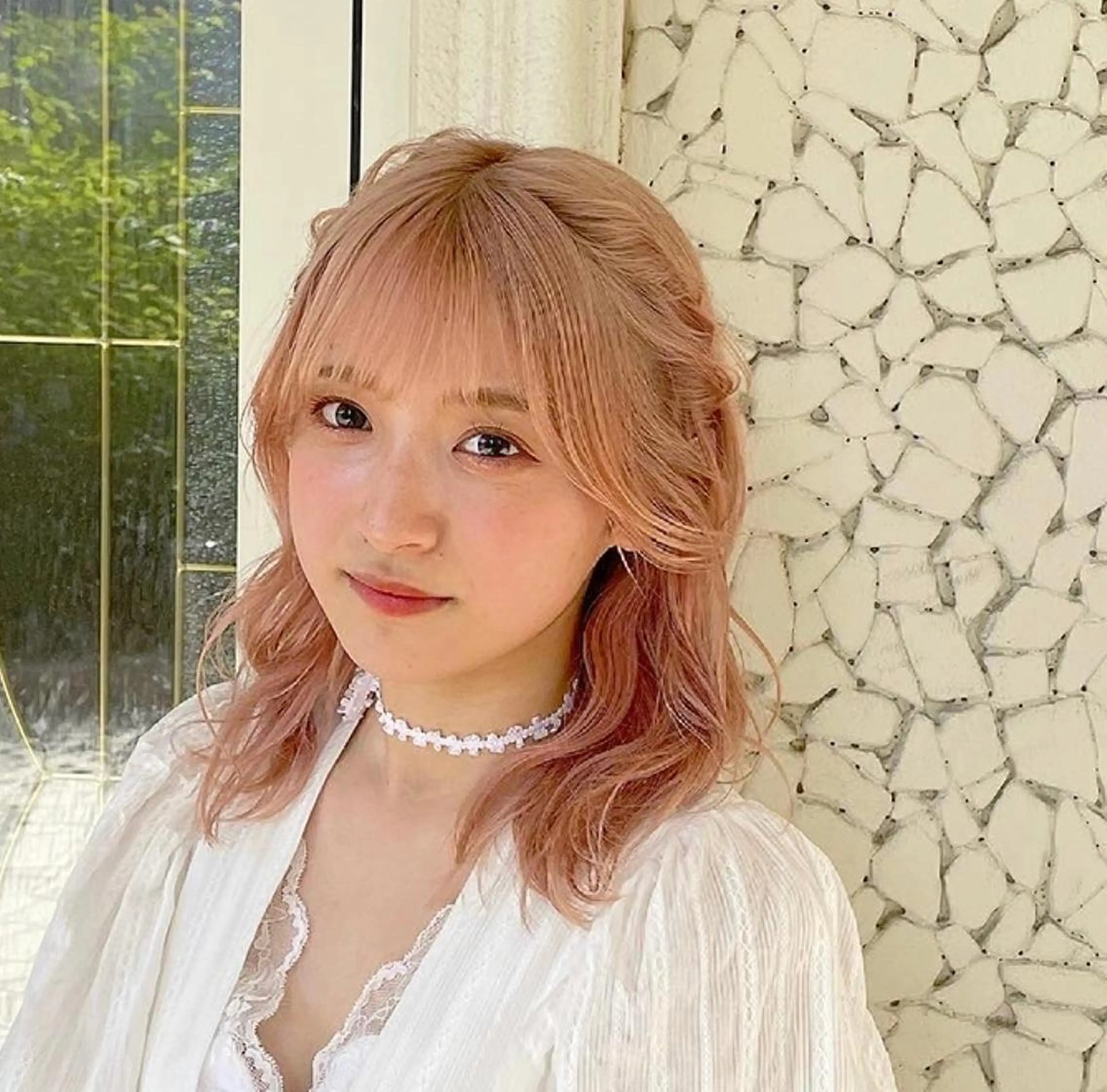 セミロング カラー ヘアアレンジ エクステ/ハイトーン 🐏☁️miminaのヘアスタイル