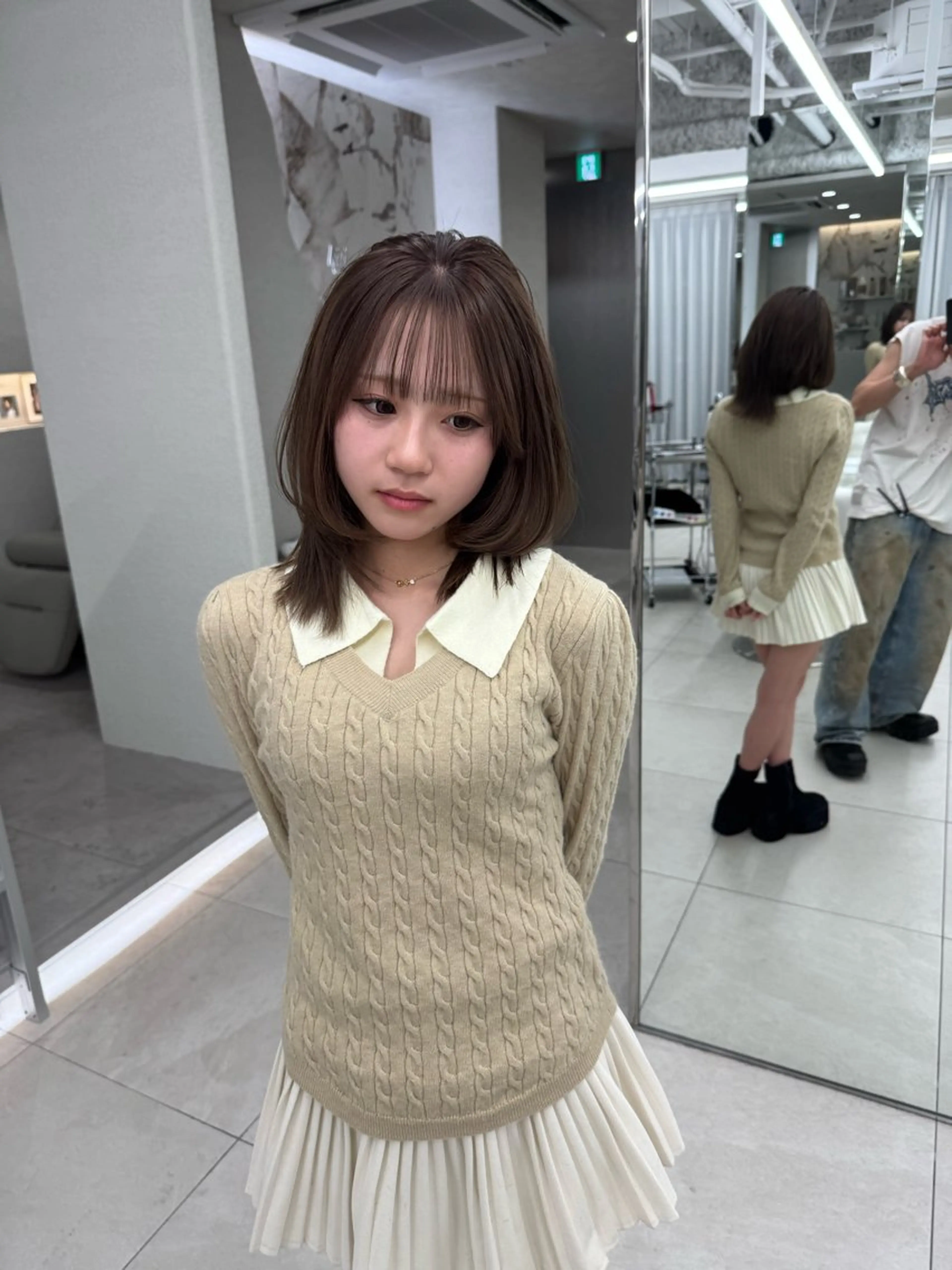 ショート カラー ヘアカラー ヘアセット 栄美容師/kiti /ボブ/ケントのヘアスタイル