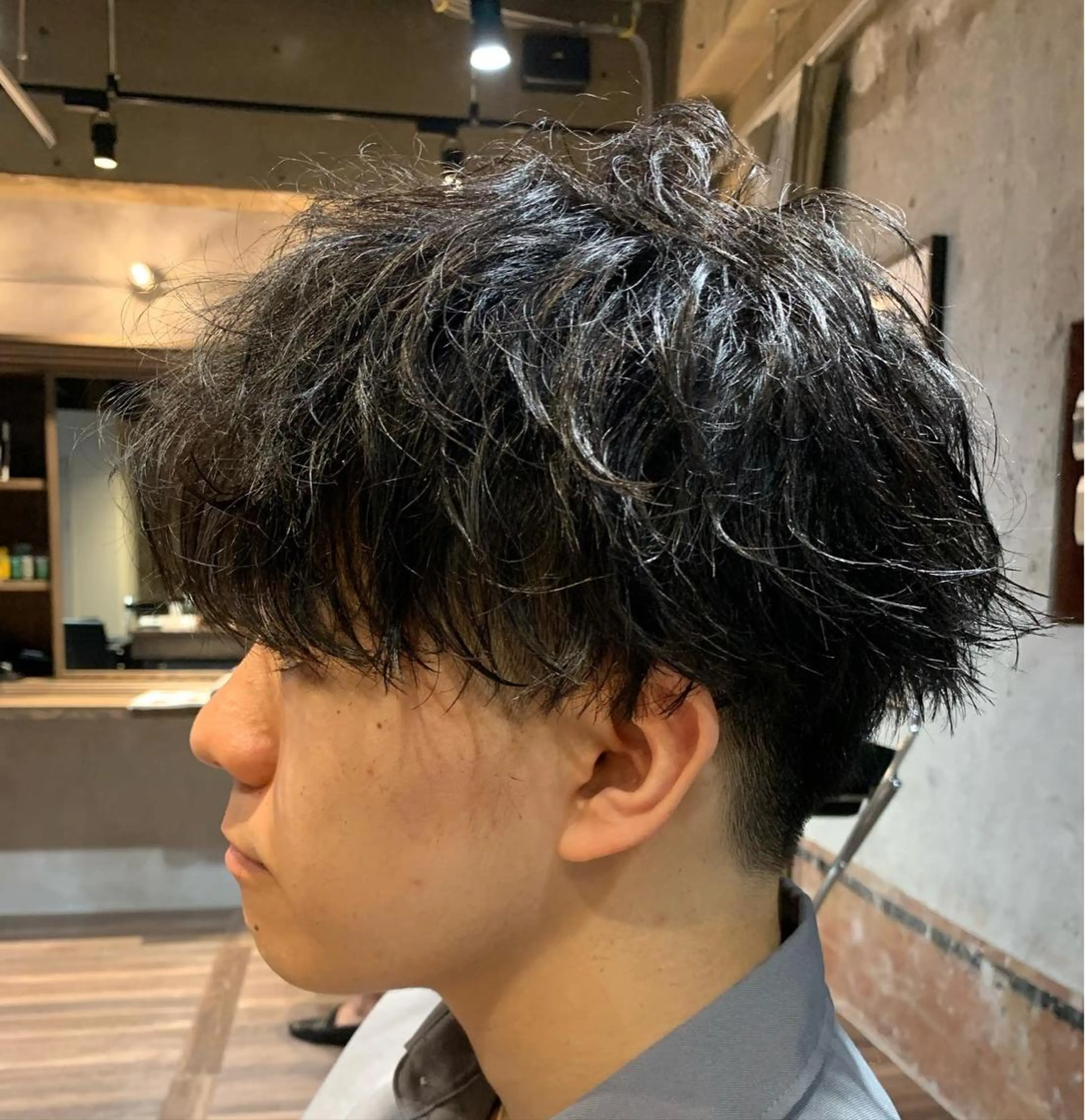 骨格矯正カット＋波巻きパーマ＋トリートメントの写真