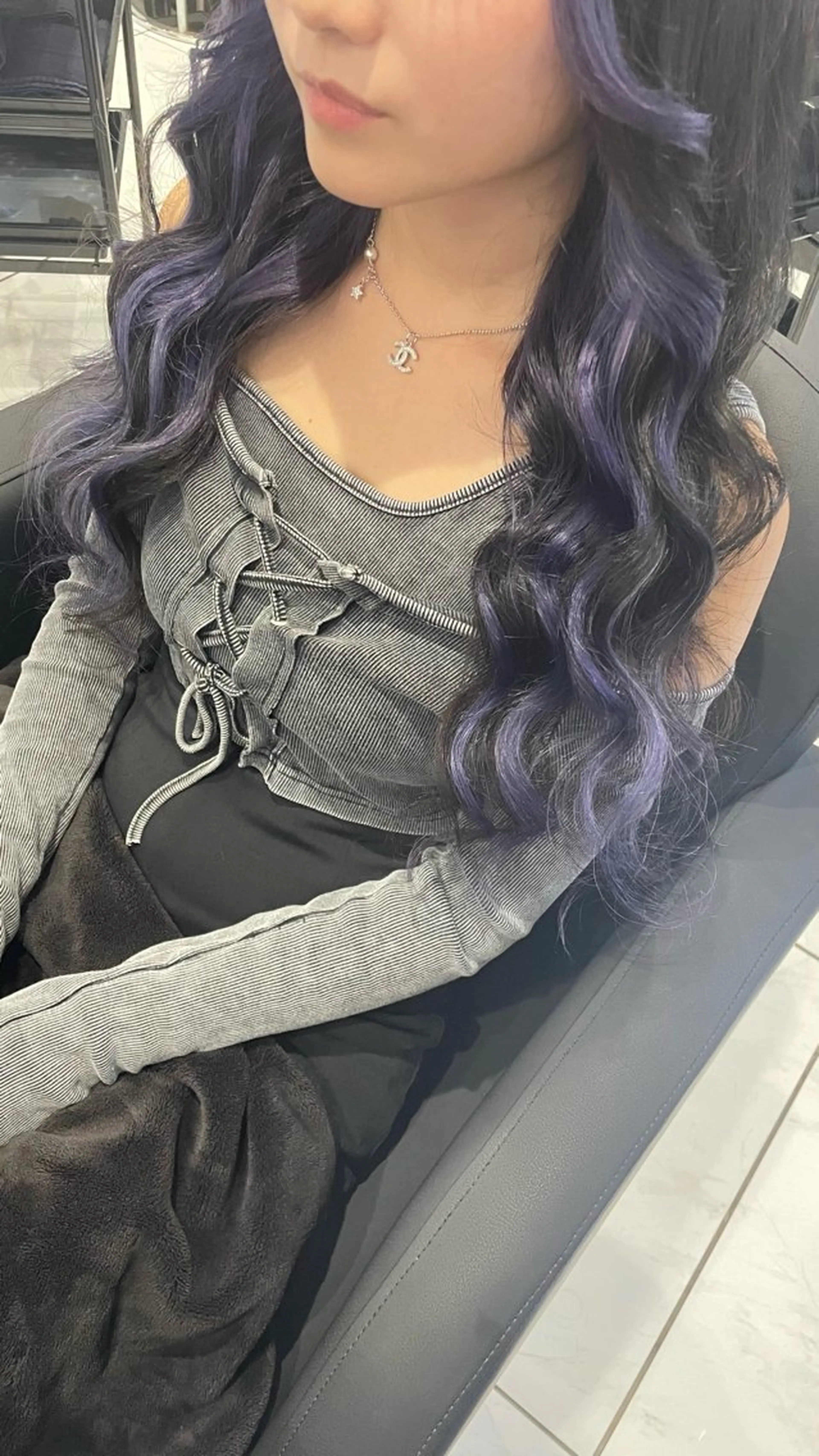 ロング ミストバング エクステ ヘアカラー トリートメント エクステ \RINA🐾/ ジェルムのヘアスタイル