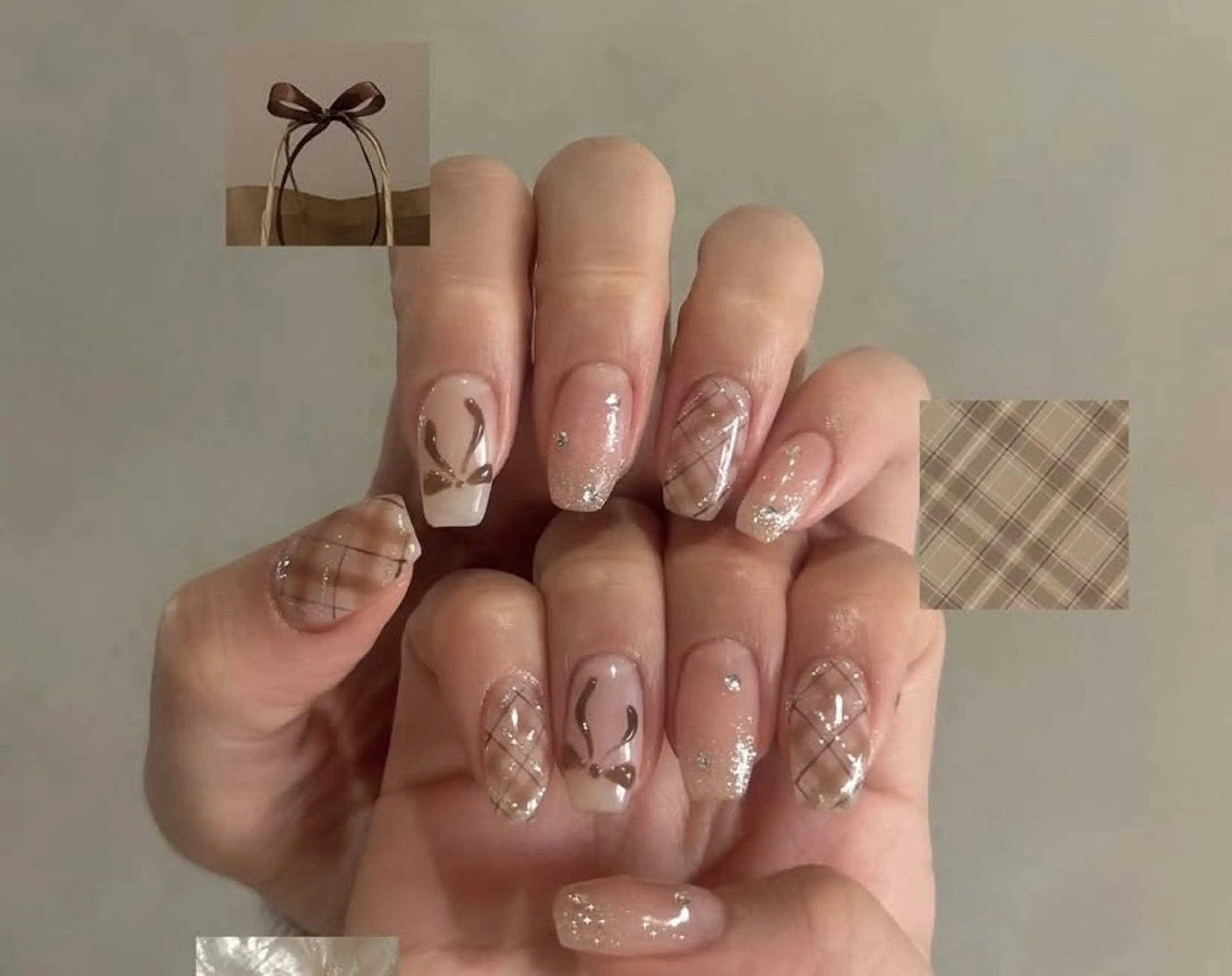 ネイル チークネイル フレンチネイル ジェルネイル ガーリー キラキラネイル ハンドネイル UM Nail Salonのネイルデザイン