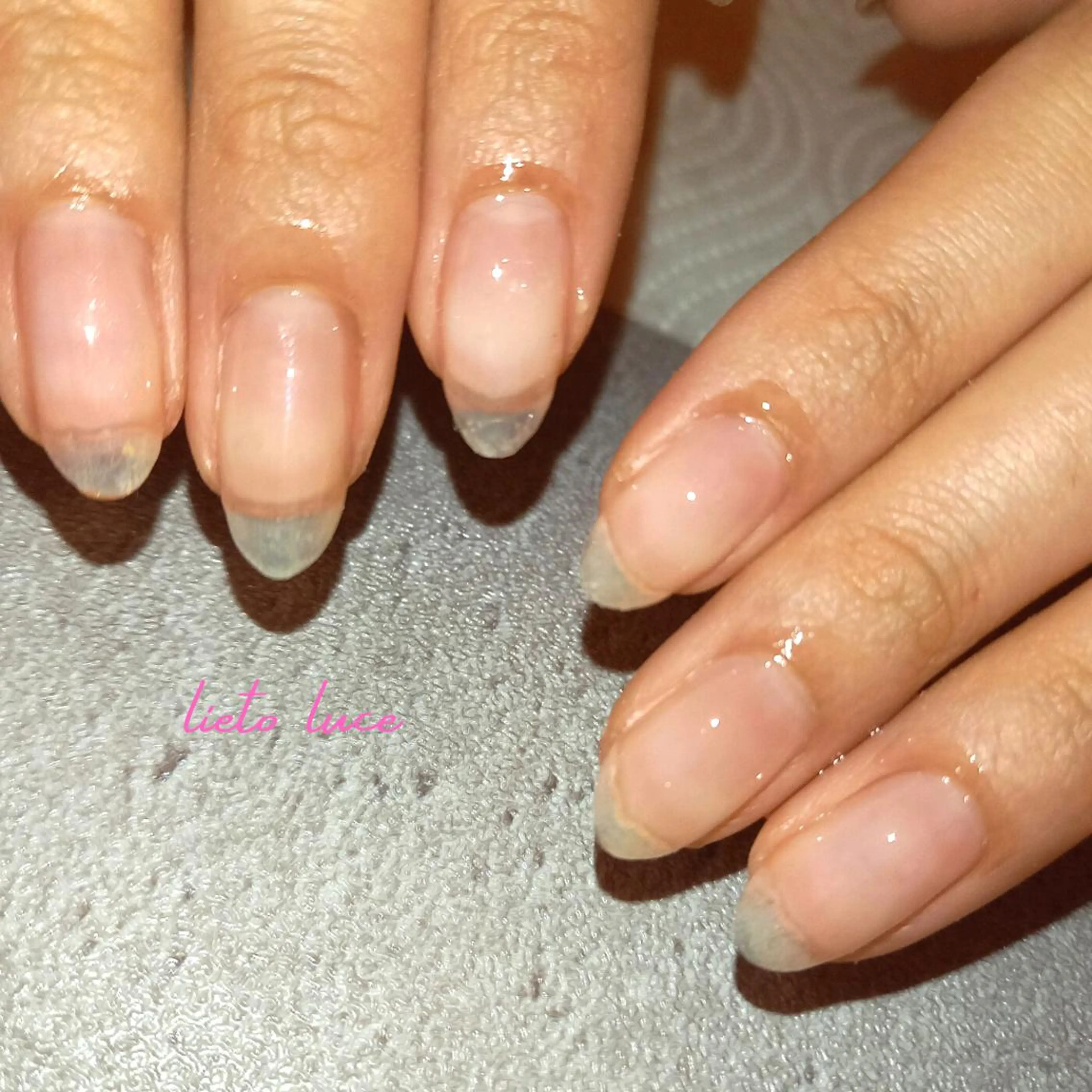 ネイル クリアネイル ハンドネイル lieto luce Yukaのネイルデザイン
